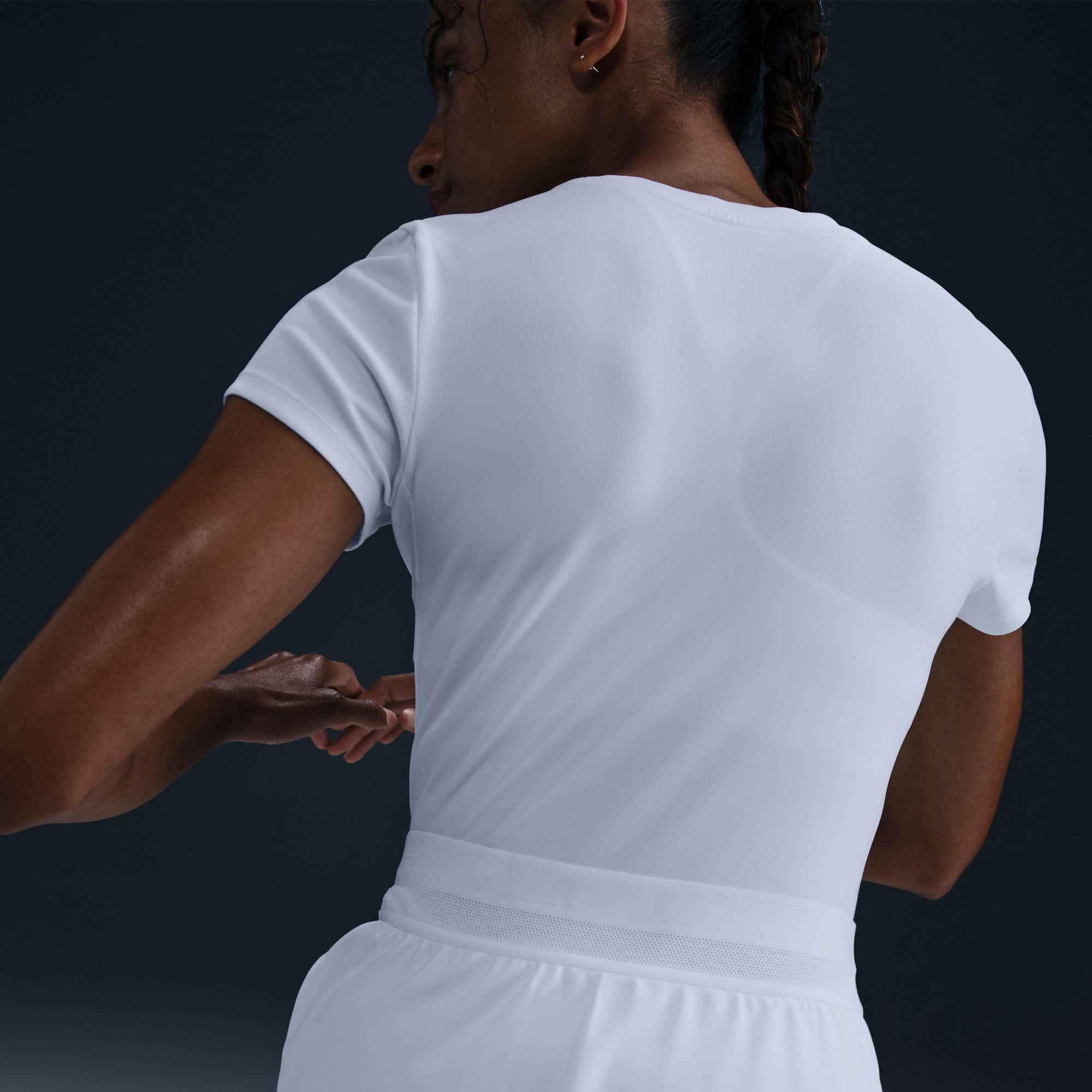 NikeCourt Advantage Women's Dri-FIT Tennis Shirt - White (2)
