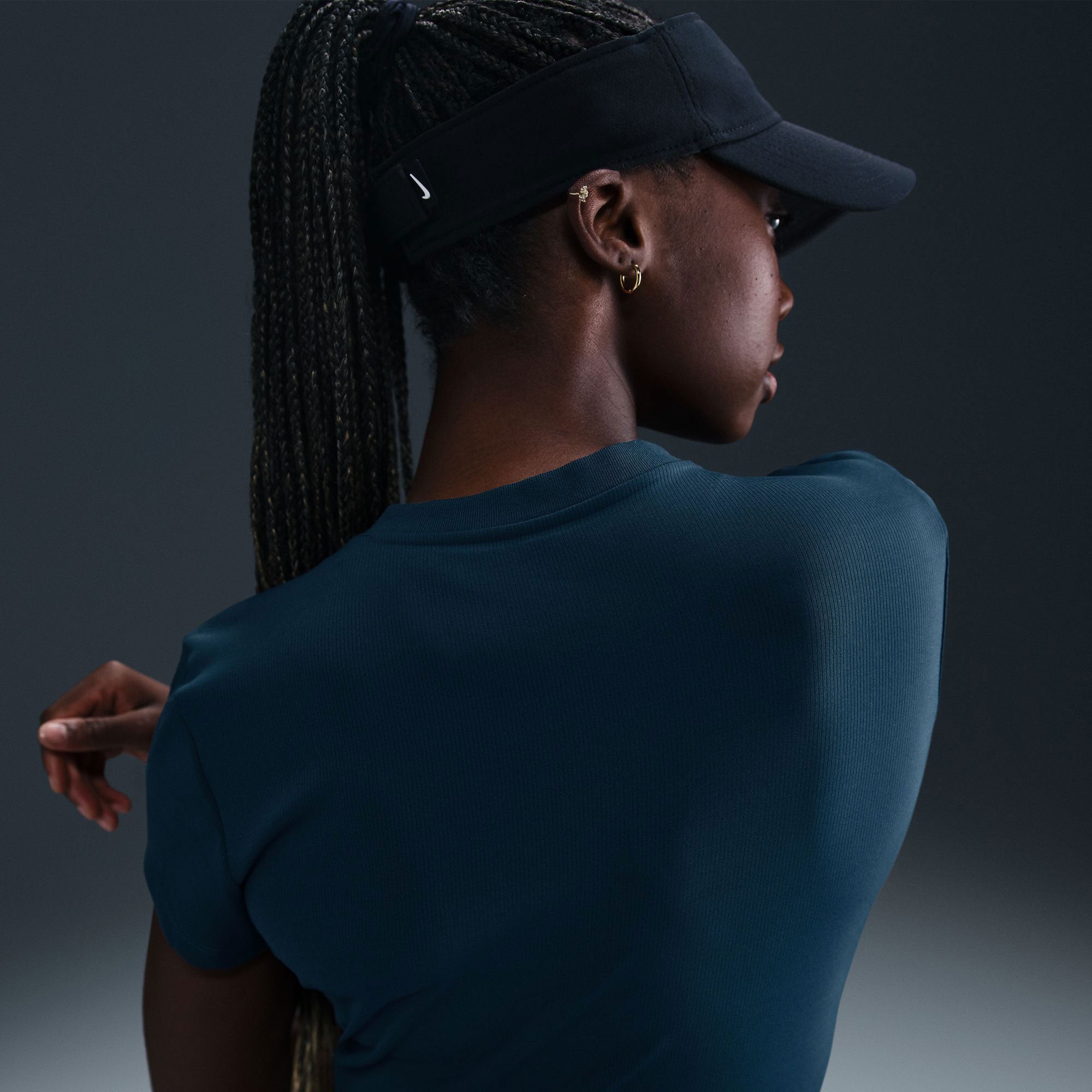 NikeCourt Advantage Women's Dri-FIT Tennis Shirt - Dark Blue (2)