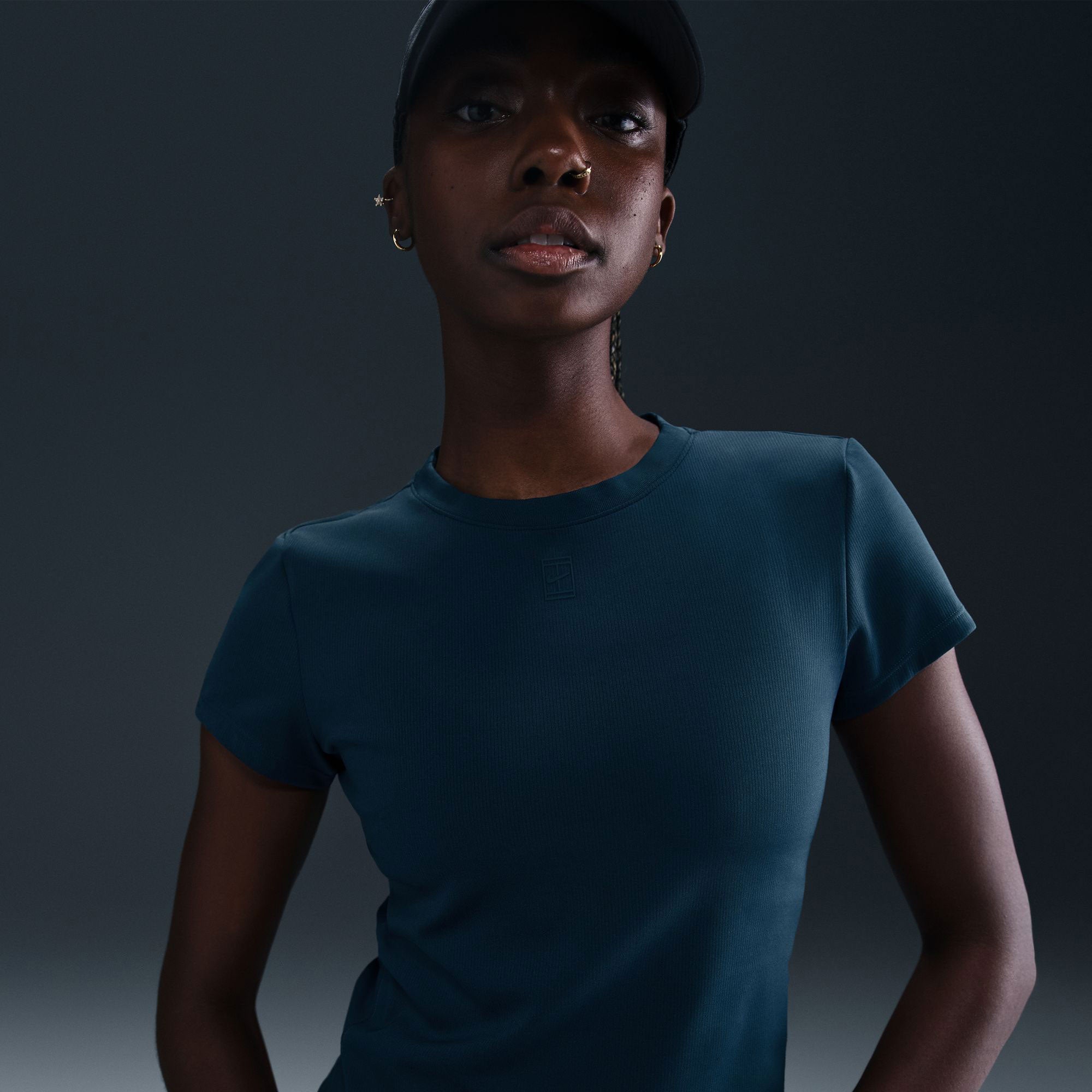 NikeCourt Advantage Women's Dri-FIT Tennis Shirt - Dark Blue (4)