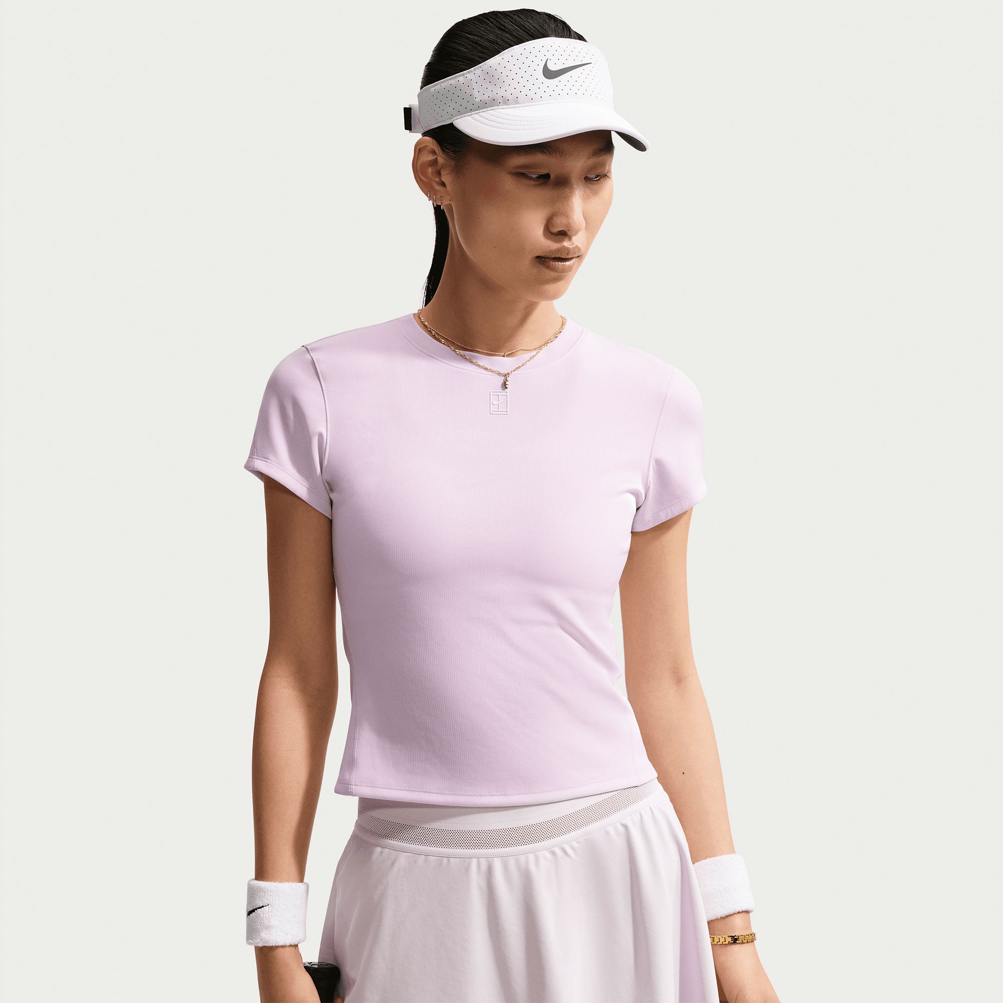 NikeCourt Advantage Women's Dri-FIT Tennis Shirt - Purple (1)