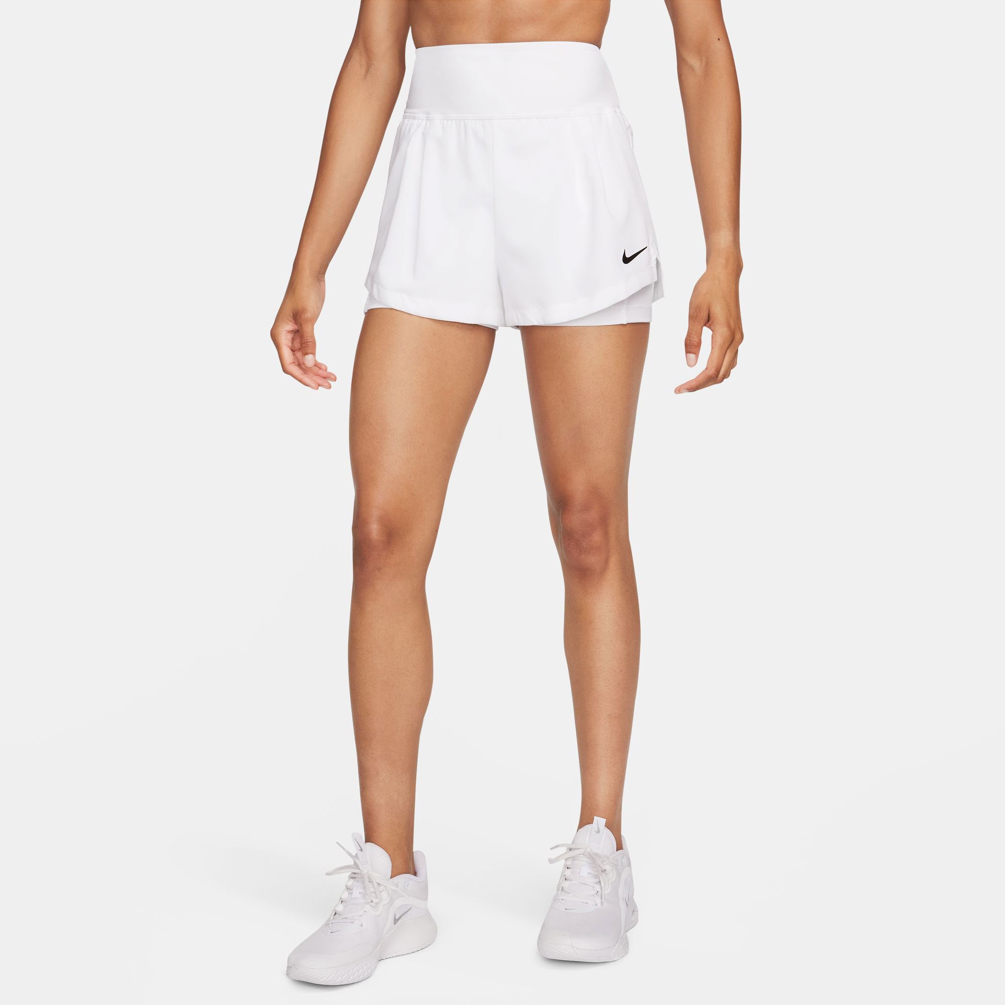 NikeCourt Advantage Women's Dri-FIT Tennis Shorts - White (1)