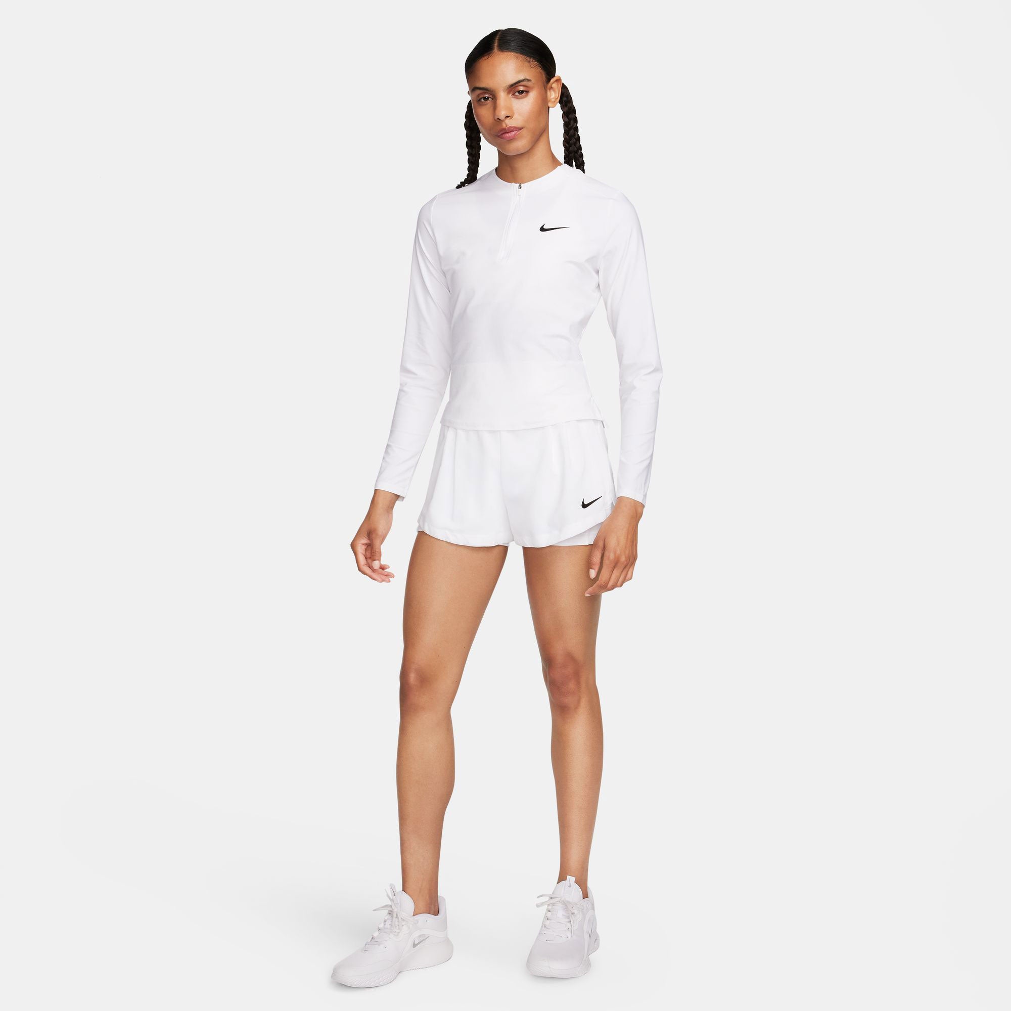 NikeCourt Advantage Women's Dri-FIT Tennis Shorts - White (7)