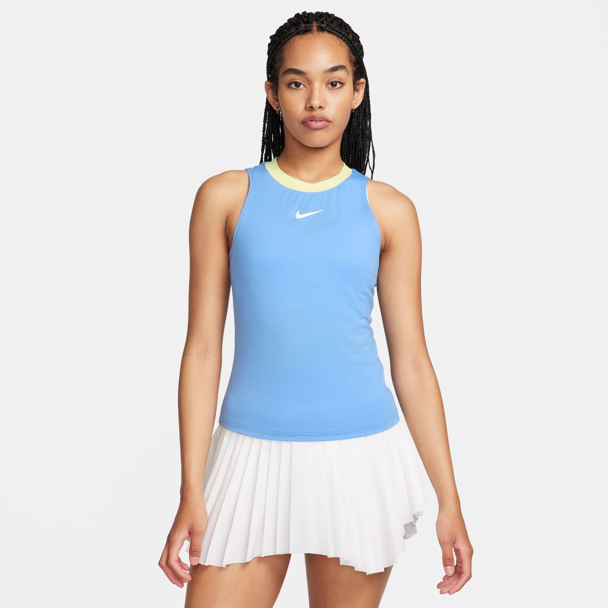 NikeCourt Advantage Women's Dri-FIT Tennis Tank - Blue (1)