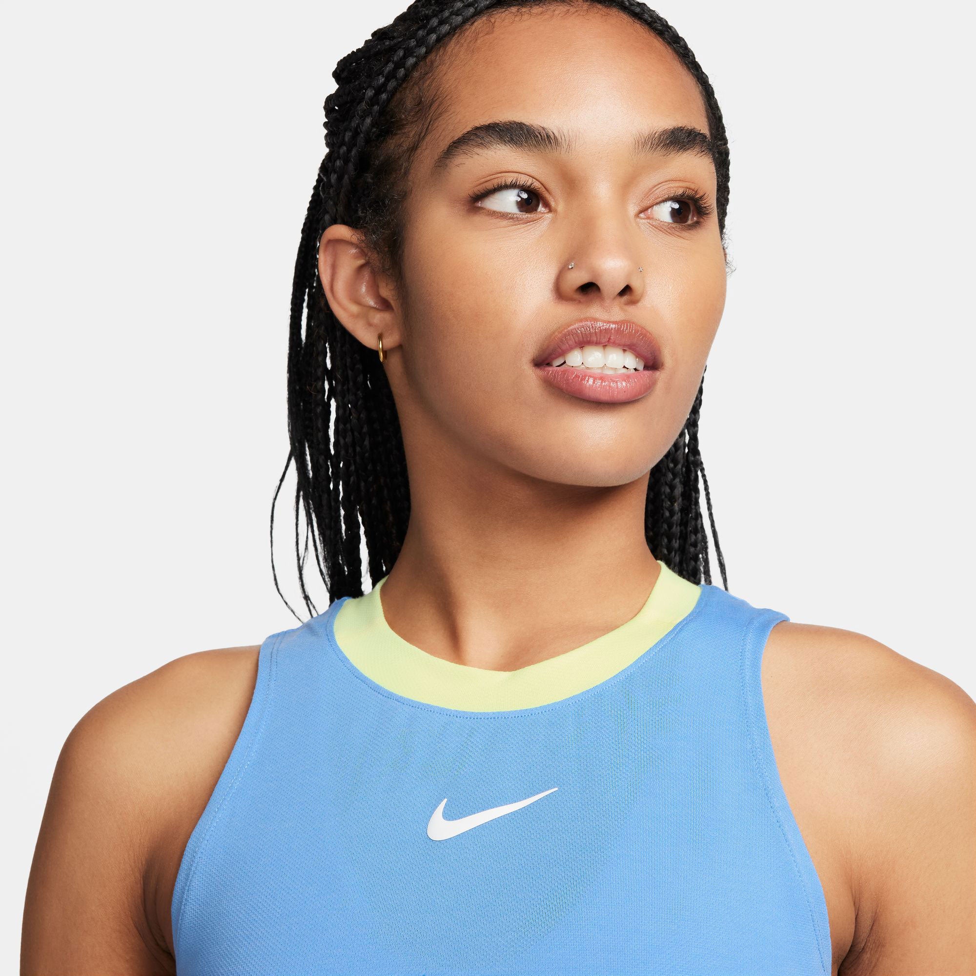 NikeCourt Advantage Women's Dri-FIT Tennis Tank - Blue (3)
