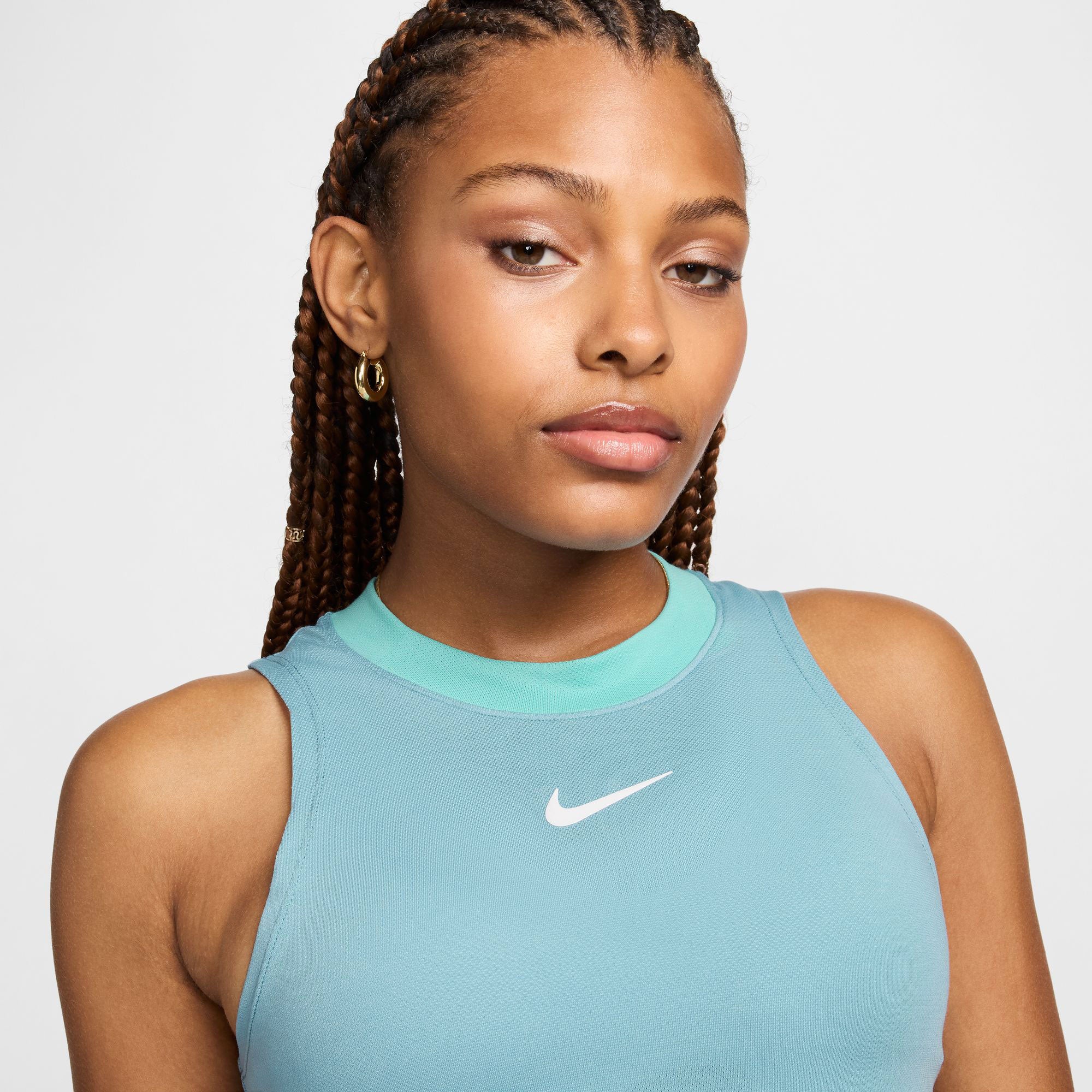 NikeCourt Advantage Women's Dri-FIT Tennis Tank - Blue (3)