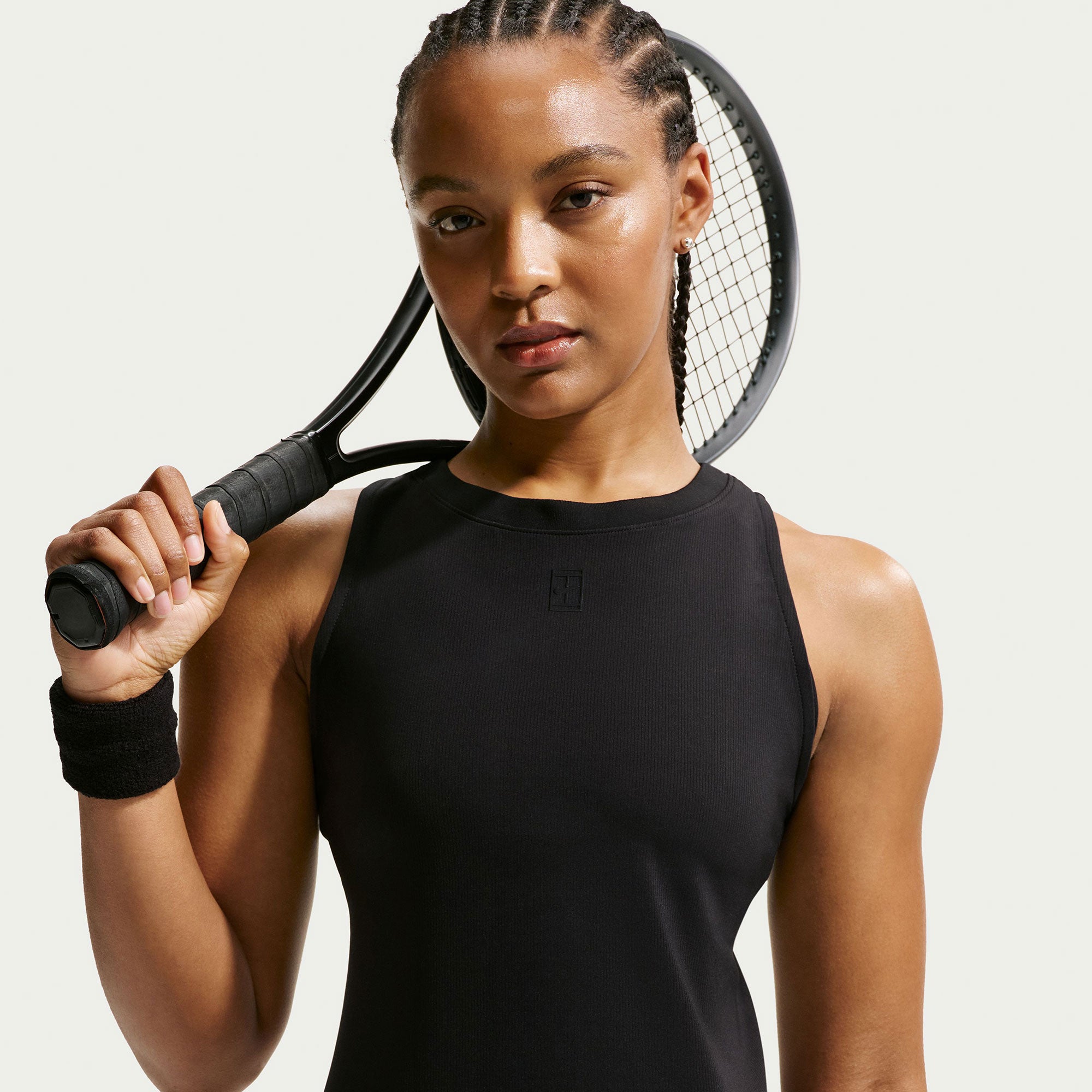 NikeCourt Advantage Women's Dri-FIT Tennis Tank - Black (1)