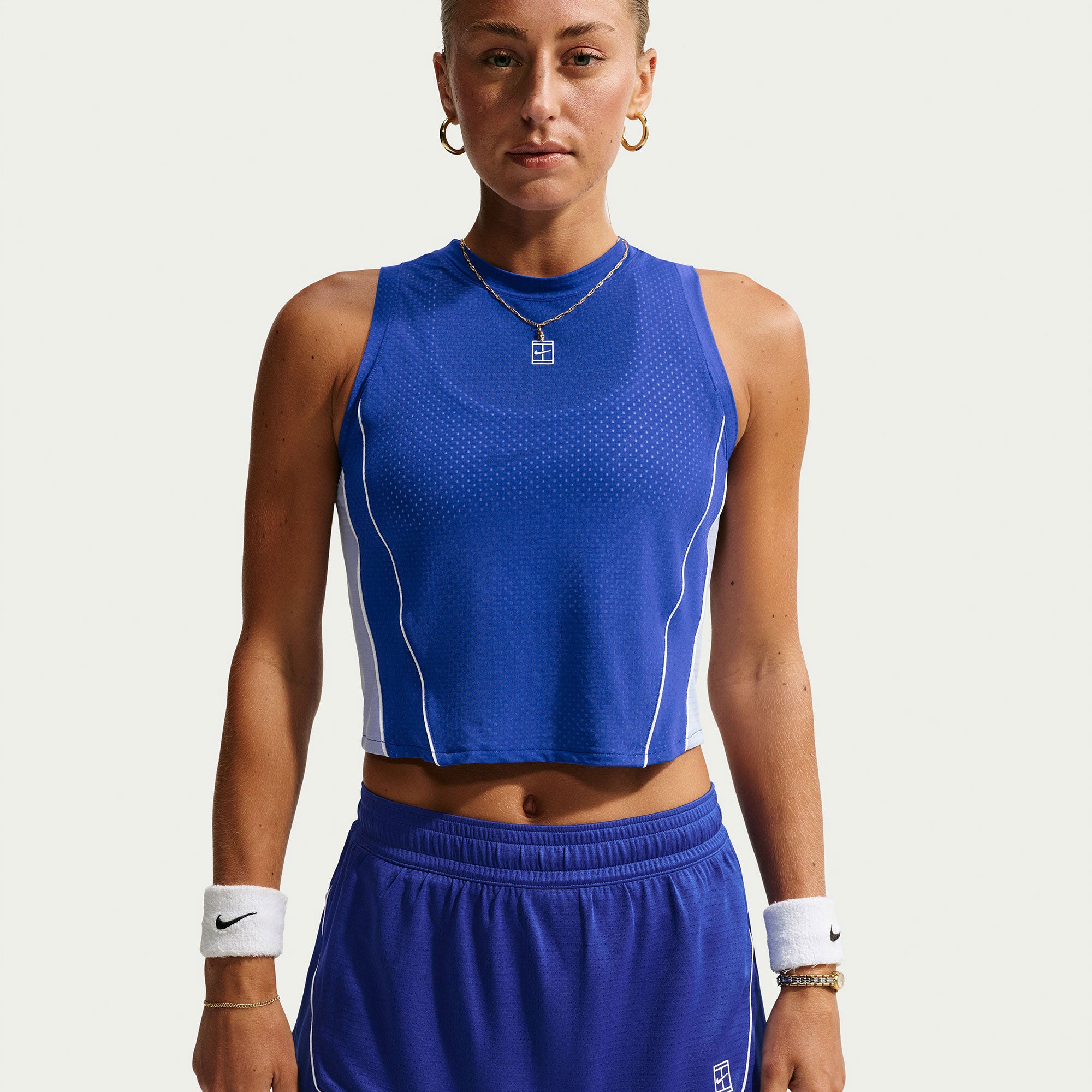 NikeCourt Advantage Women's Tennis Tank - Blue (1)