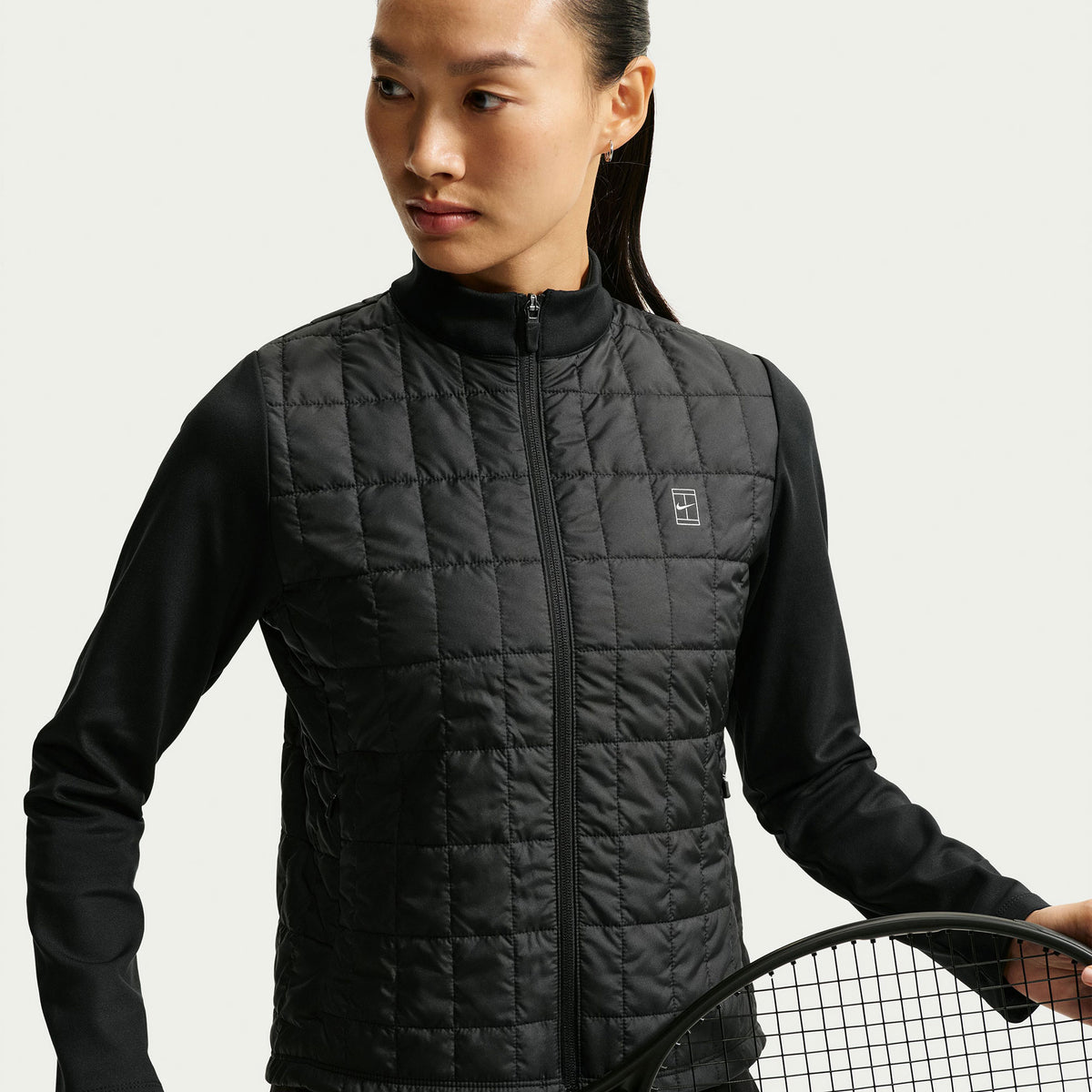 NikeCourt Advantage Women's Therma-FIT Tennis Jacket - Black (3)