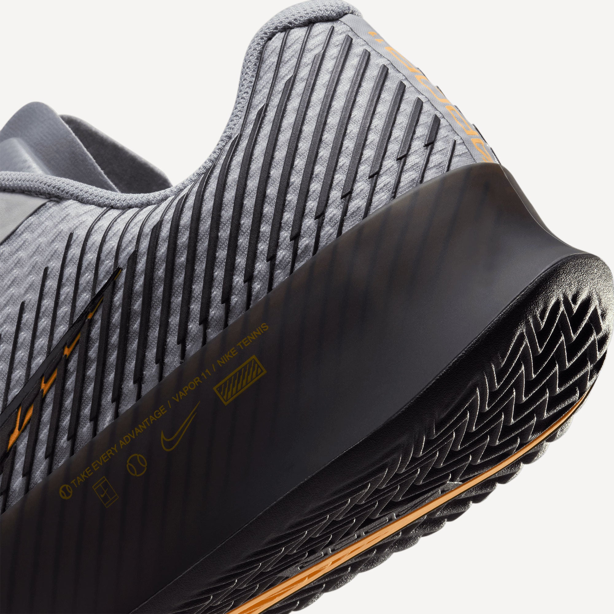 NikeCourt Air Zoom Vapor 11 Men's Clay Court Tennis Shoes - Grey (8)