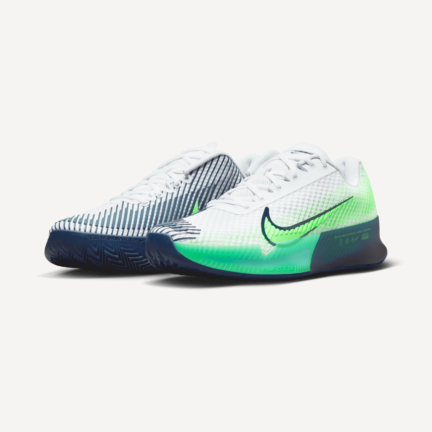 NikeCourt Air Zoom Vapor 11 Men's Clay Court Tennis Shoes White (4)