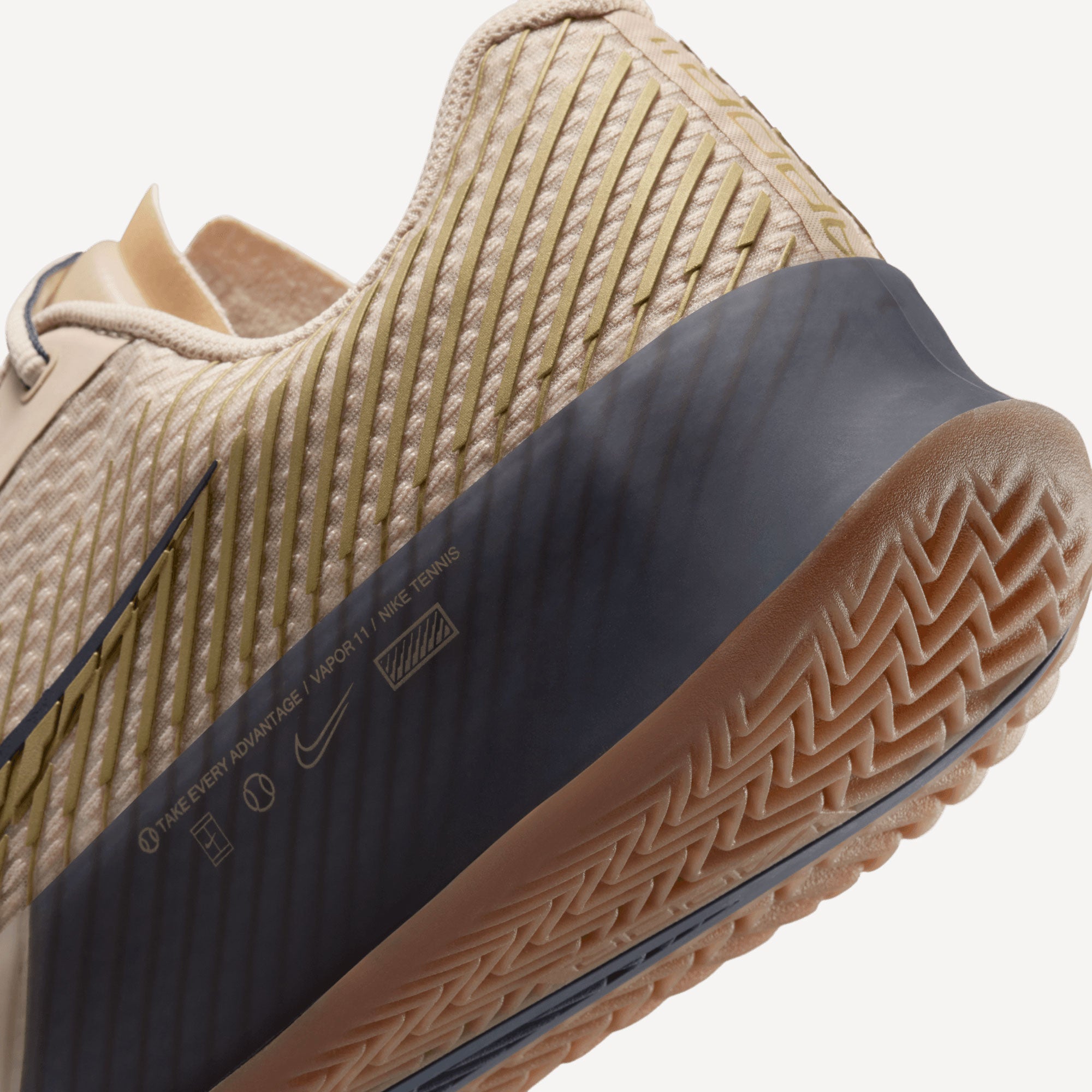 NikeCourt Air Zoom Vapor 11 Premium Men's Clay Court Tennis Shoes - Sand (8)