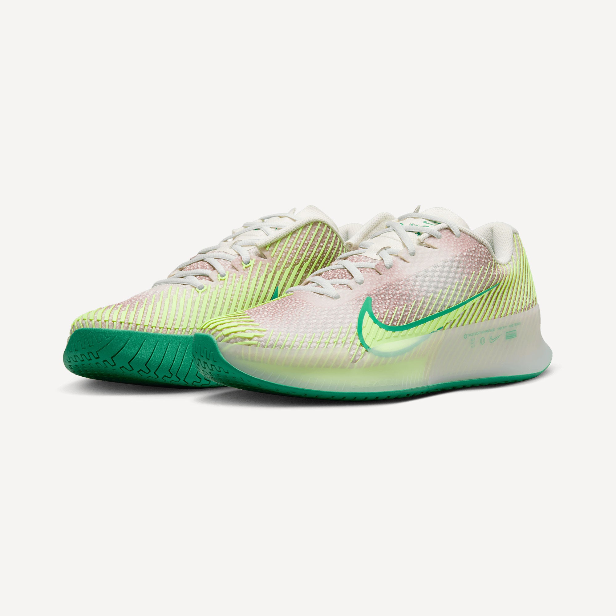 NikeCourt Air Zoom Vapor 11 Premium Men's Hard Court Tennis Shoes - Grey (4)