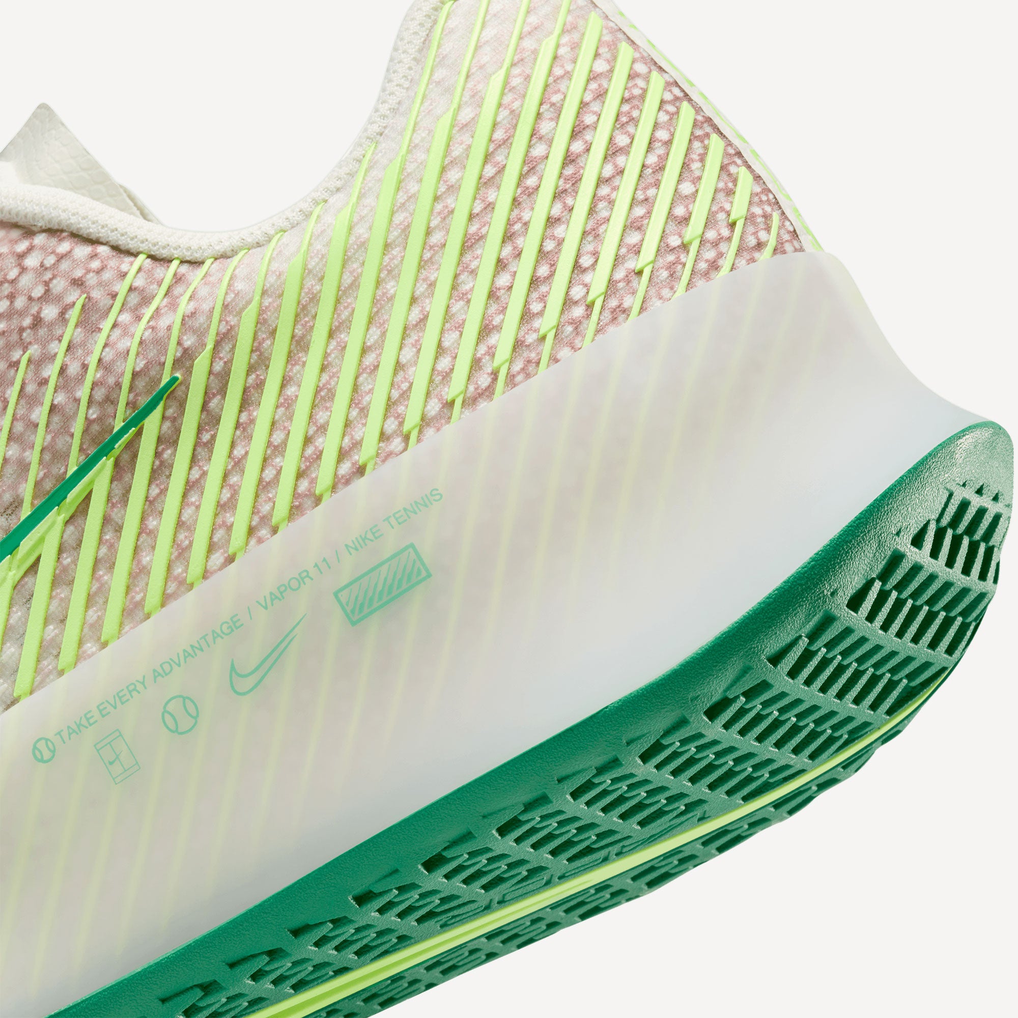 NikeCourt Air Zoom Vapor 11 Premium Men's Hard Court Tennis Shoes - Grey (8)