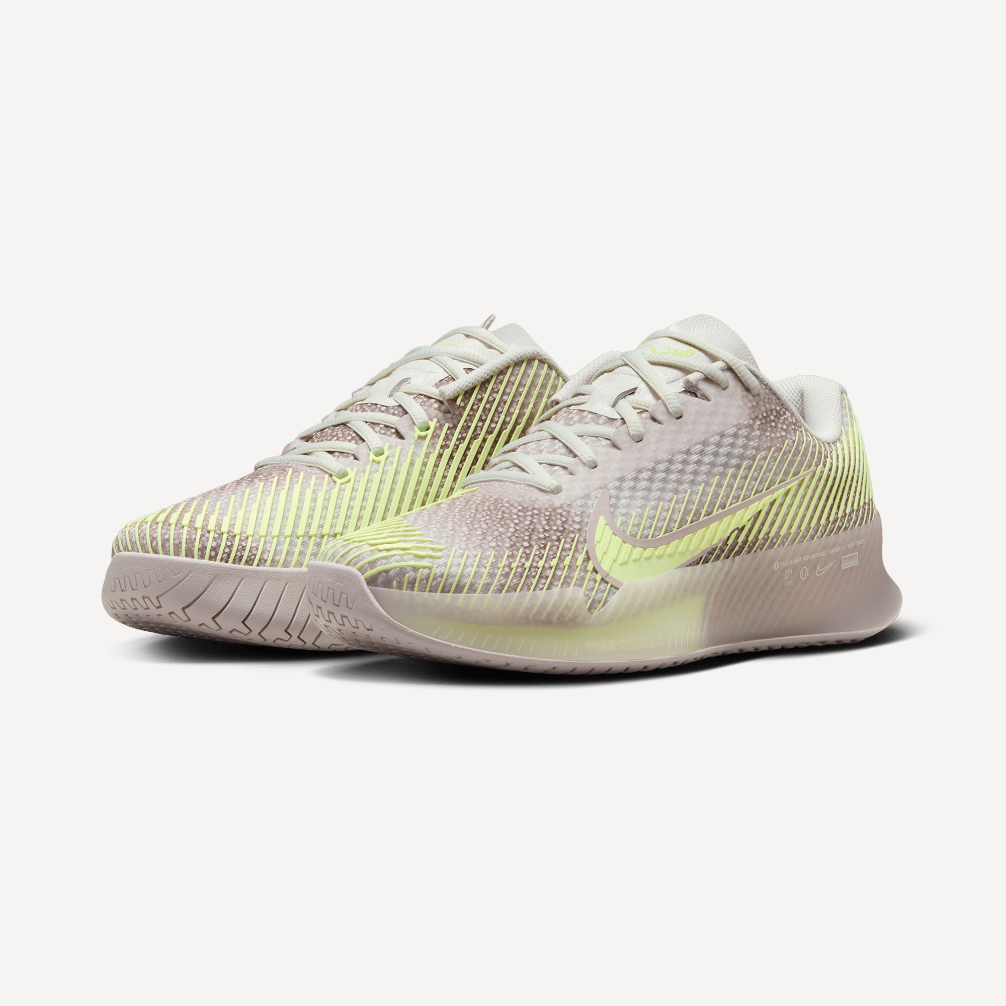 NikeCourt Air Zoom Vapor 11 Premium Women's Hard Court Tennis Shoes - Grey (4)