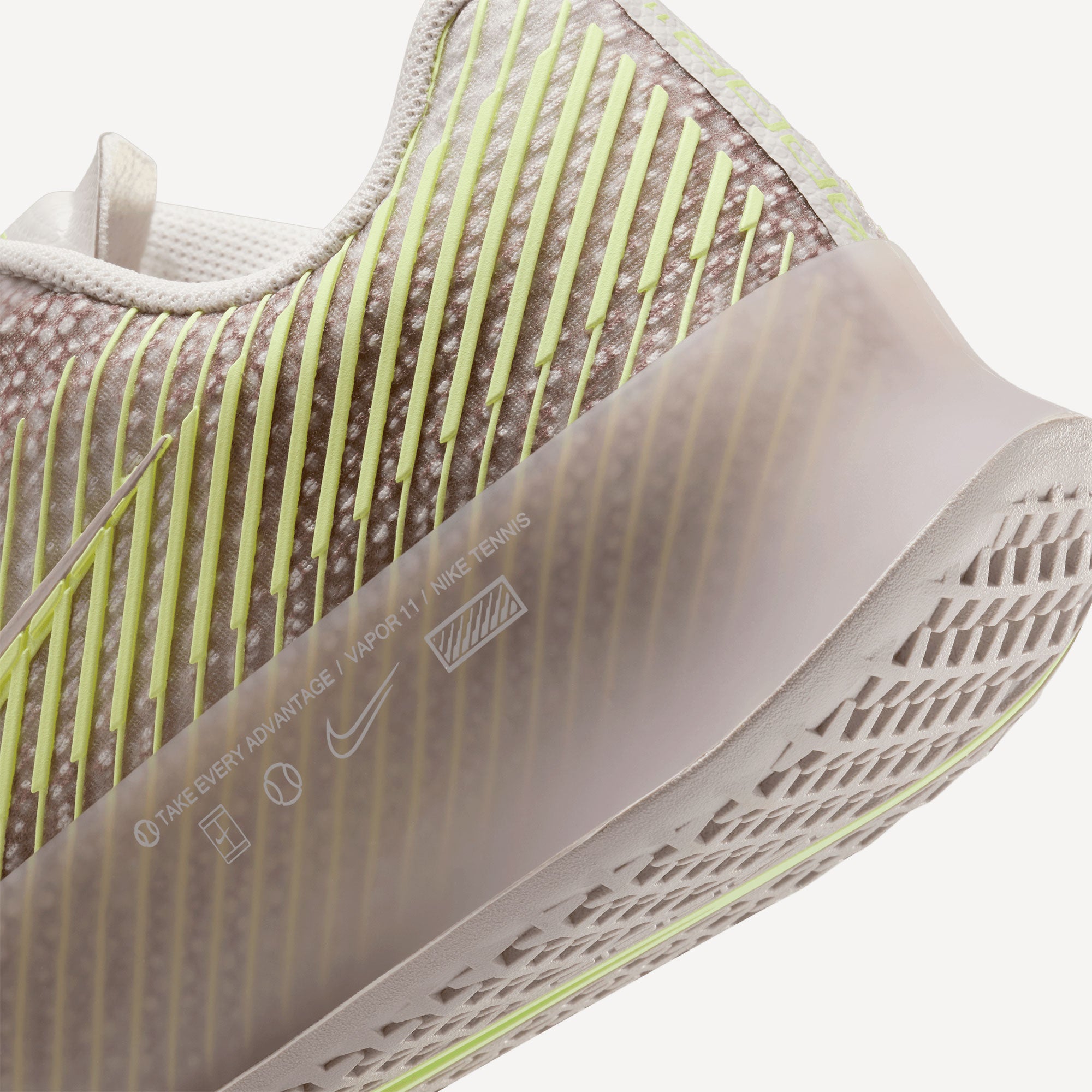 NikeCourt Air Zoom Vapor 11 Premium Women's Hard Court Tennis Shoes - Grey (7)