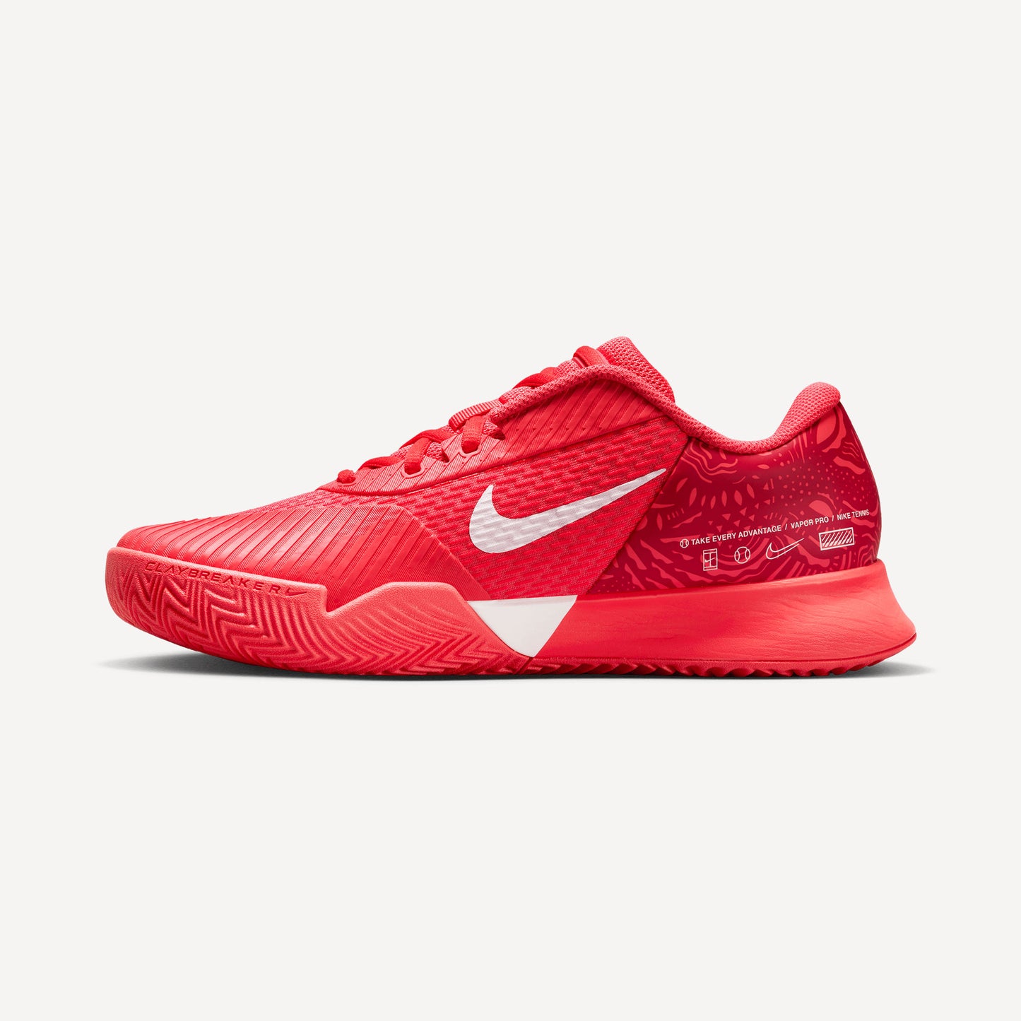 NikeCourt Air Zoom Vapor Pro 2 Men's Clay Court Tennis Shoes Red (3)