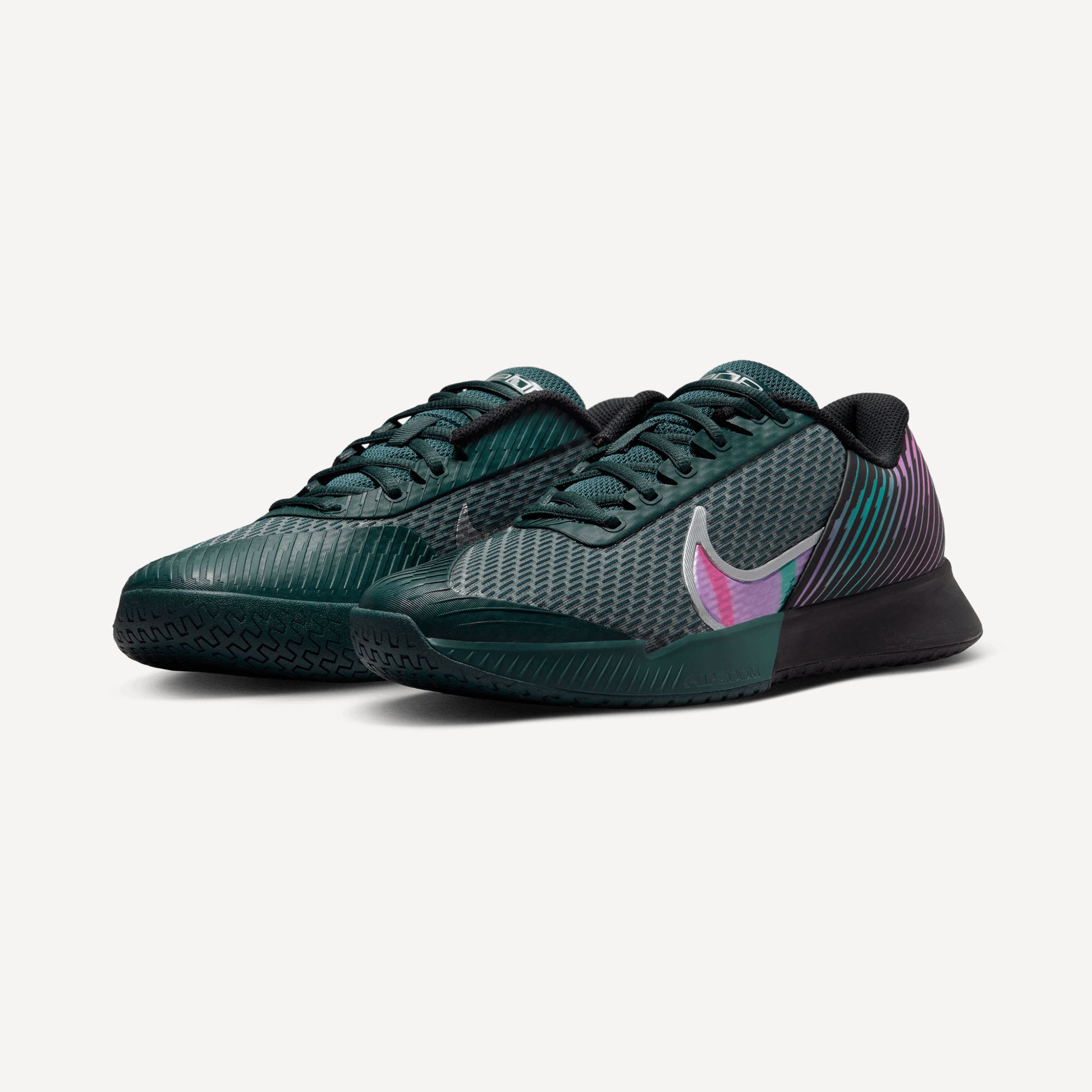 NikeCourt Air Zoom Vapor Pro 2 Premium Men's Hard Court Tennis Shoes Black (4)