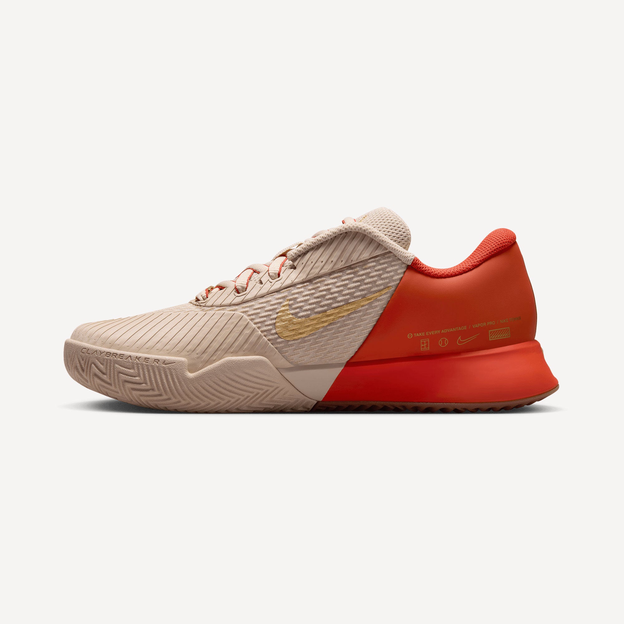 NikeCourt Air Zoom Vapor Pro 2 Premium Women's Clay Court Tennis Shoes - Sand (3)