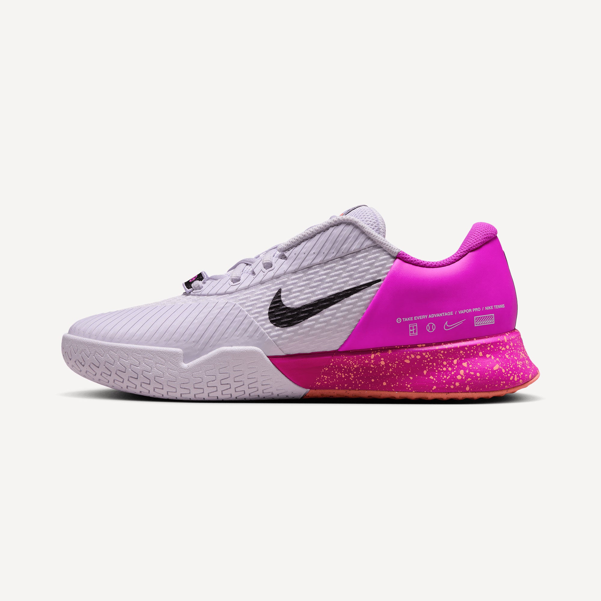 NikeCourt Air Zoom Vapor Pro 2 Premium Women's Hard Court Tennis Shoes - Purple (3)