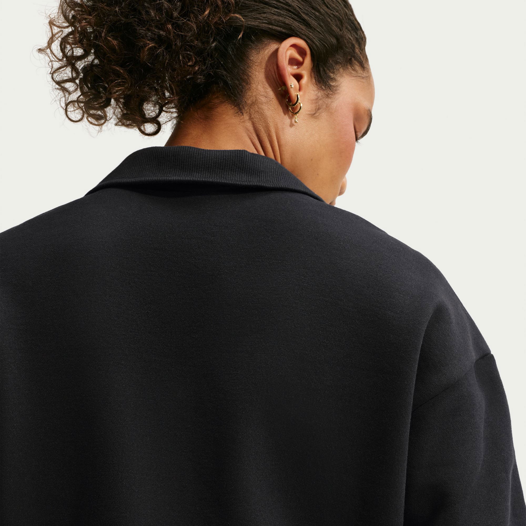 NikeCourt Court Women's Fleece Long-Sleeve Tennis Top - Black (2)