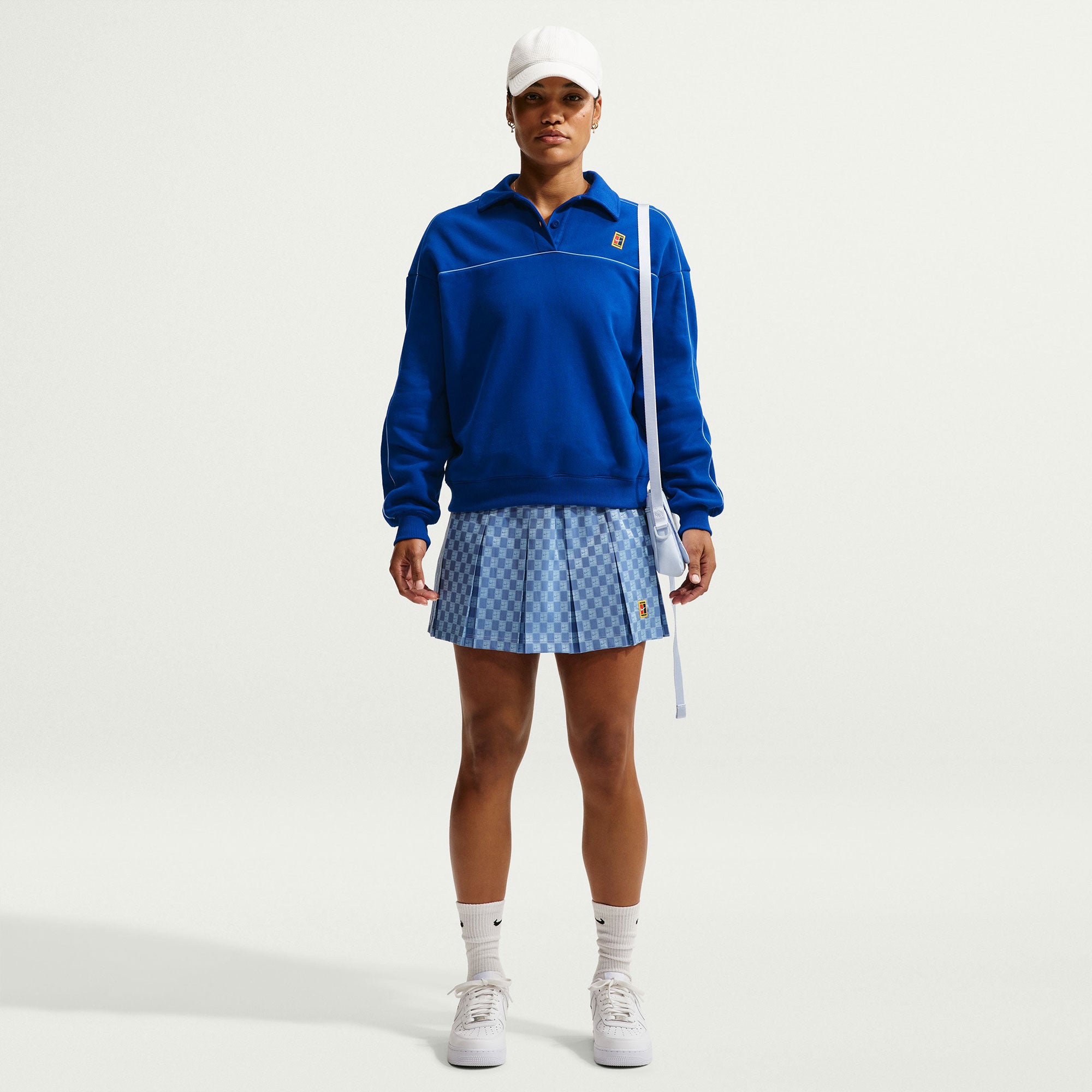 NikeCourt Court Women's Fleece Long-Sleeve Tennis Top - Blue (4)
