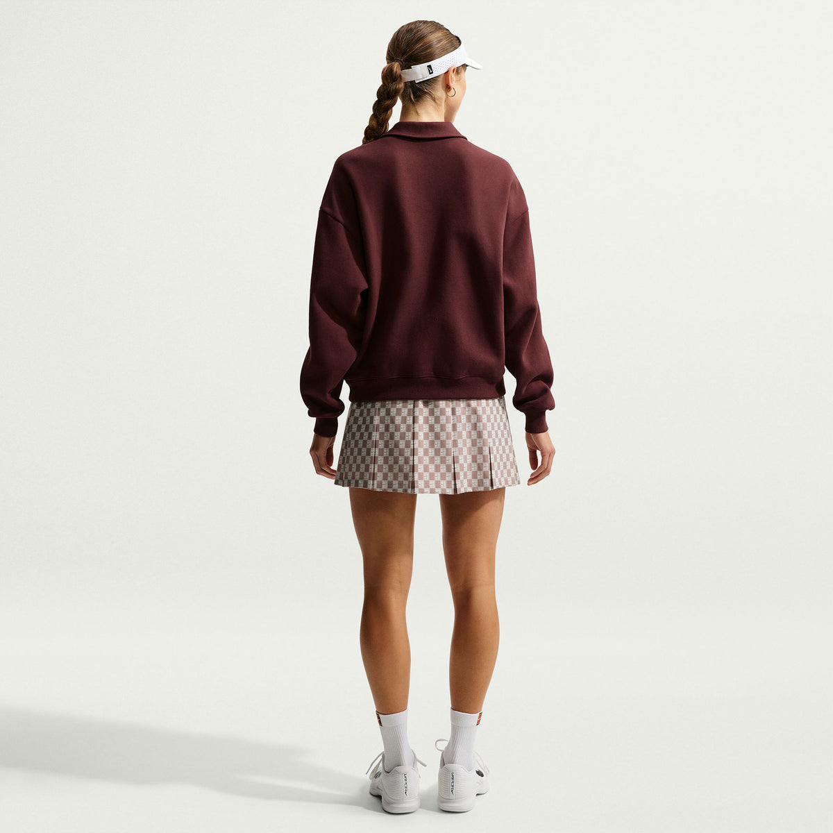 NikeCourt Court Women's Fleece Long-Sleeve Tennis Top - Red (5)