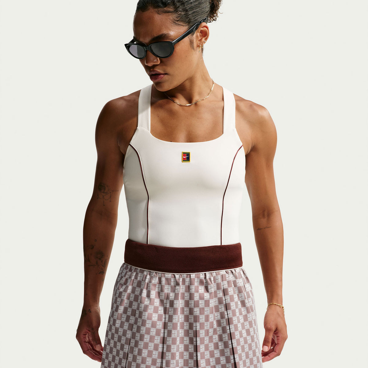 NikeCourt Court Women's High-Waisted Tennis Skirt - Red (3)
