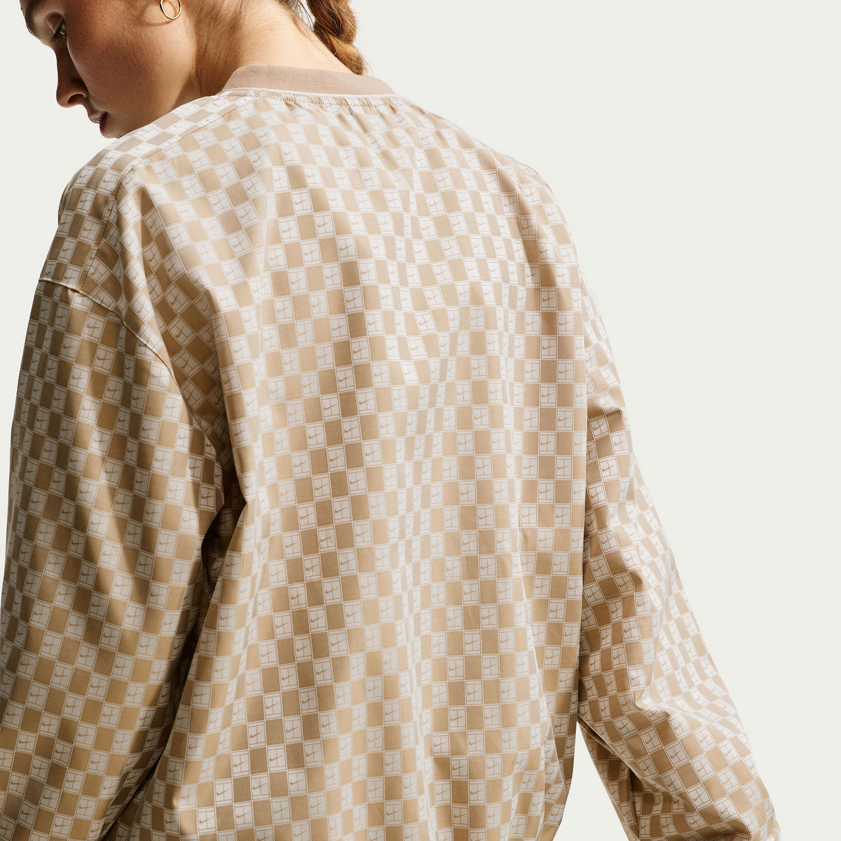 NikeCourt Court Women's Woven Long-Sleeve Tennis Top - Brown (2)