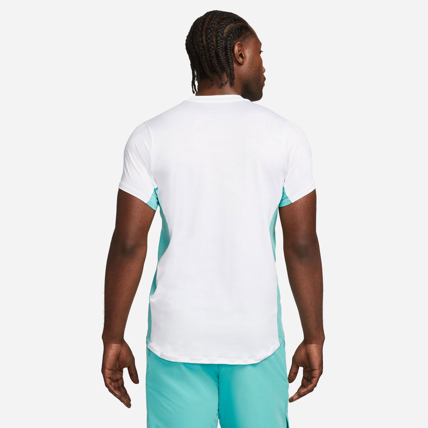 NikeCourt Dri-FIT Advantage Men's Printed Tennis Shirt White (2)
