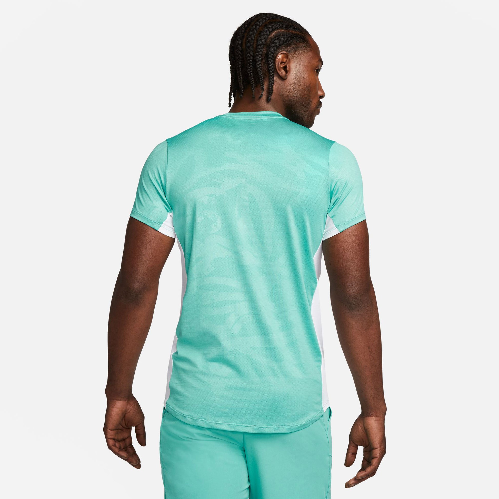 NikeCourt Dri-FIT Advantage Men's Printed Tennis Shirt Green (2)