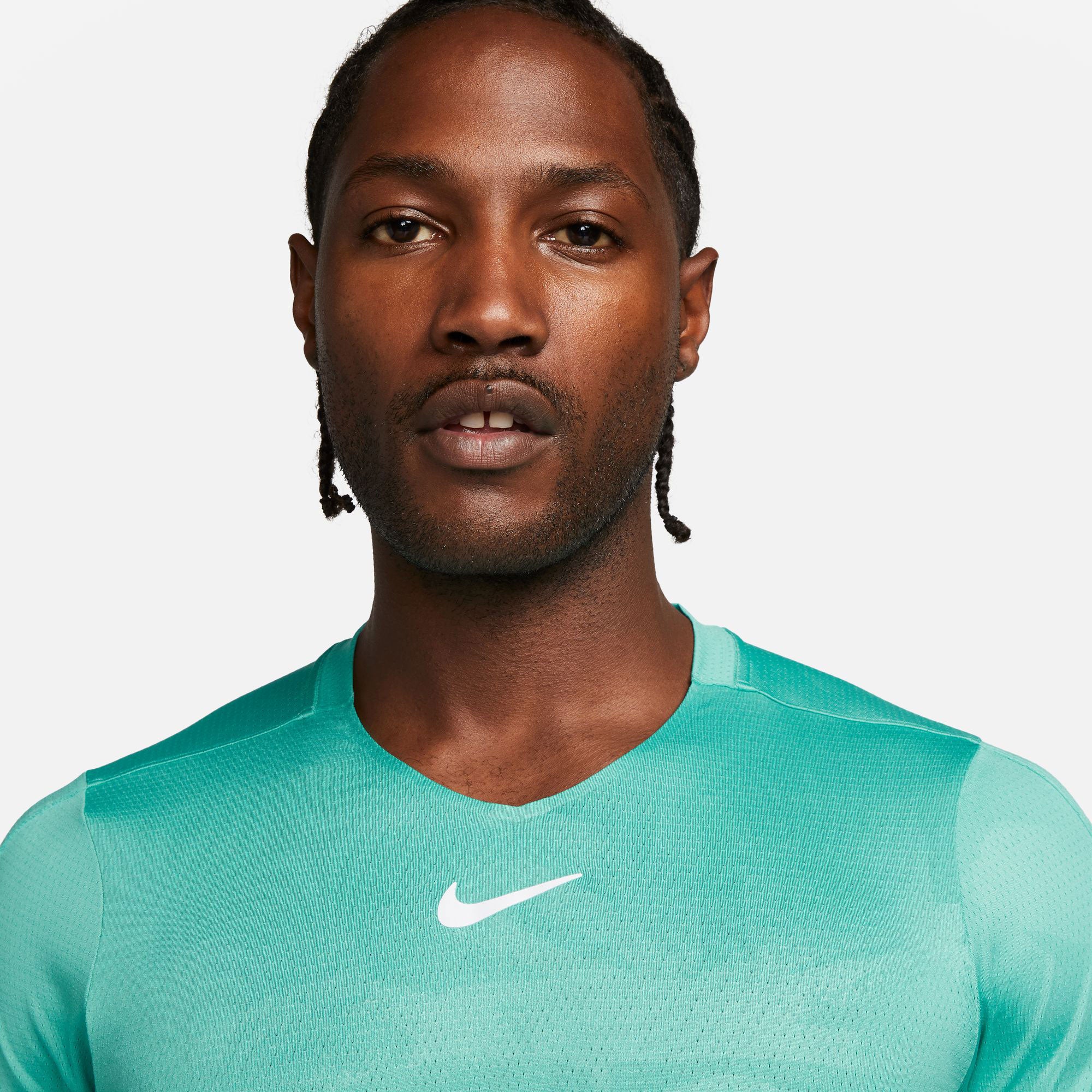 NikeCourt Dri-FIT Advantage Men's Printed Tennis Shirt Green (3)