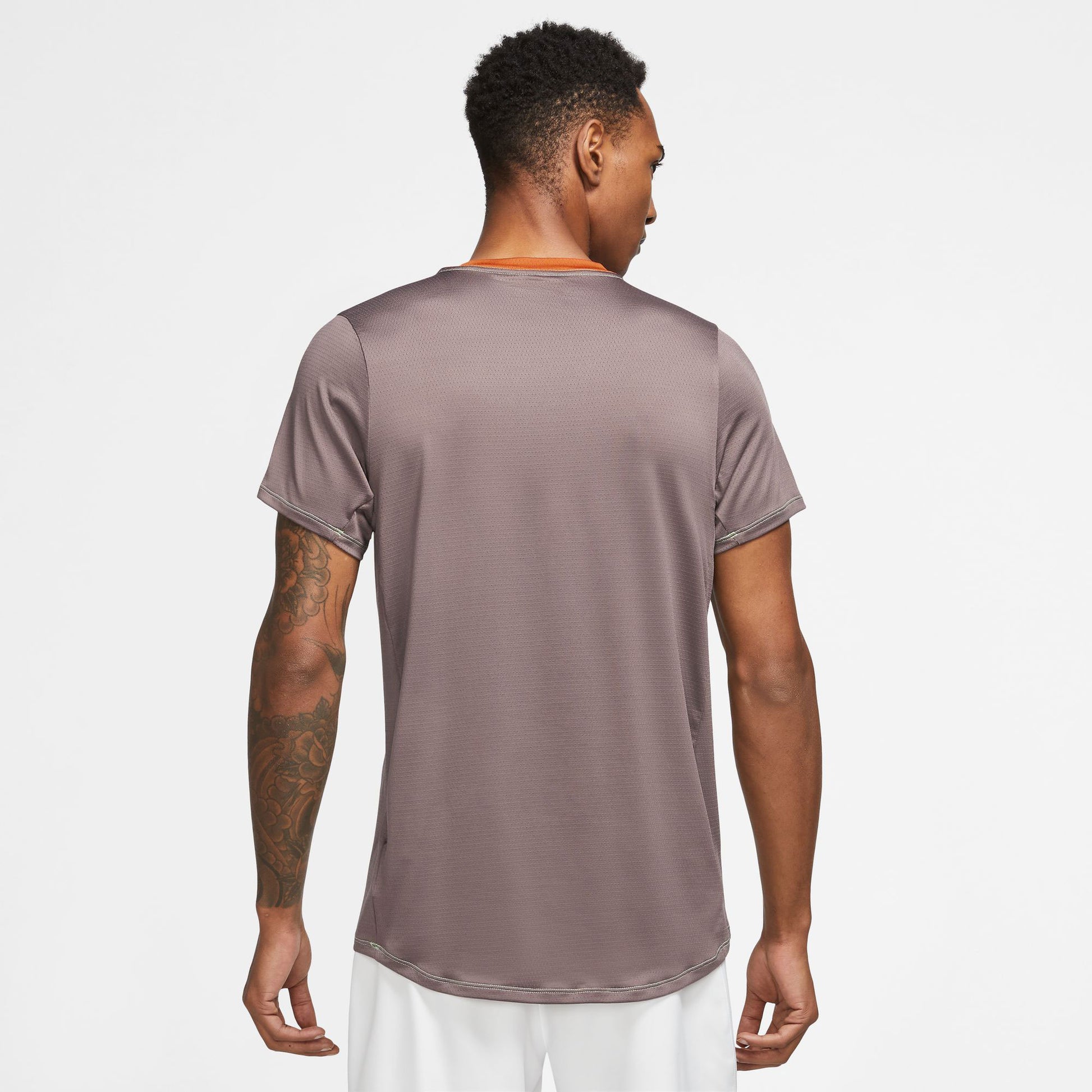 NikeCourt Dri-FIT Advantage Men's Tennis Shirt Brown (2)