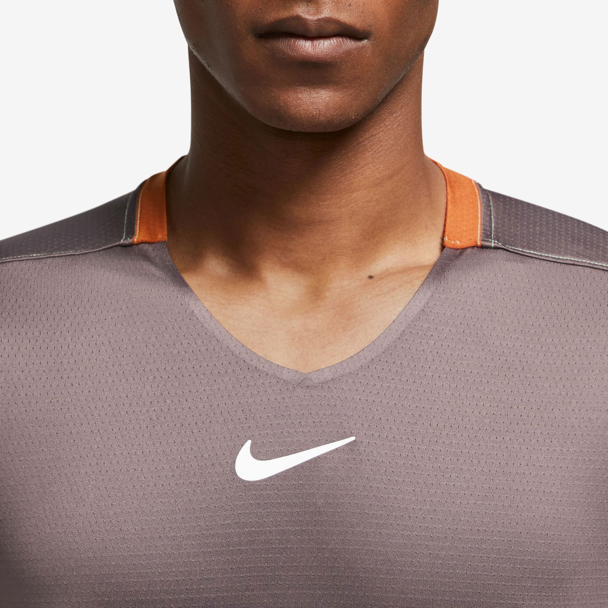 NikeCourt Dri-FIT Advantage Men's Tennis Shirt Brown (3)