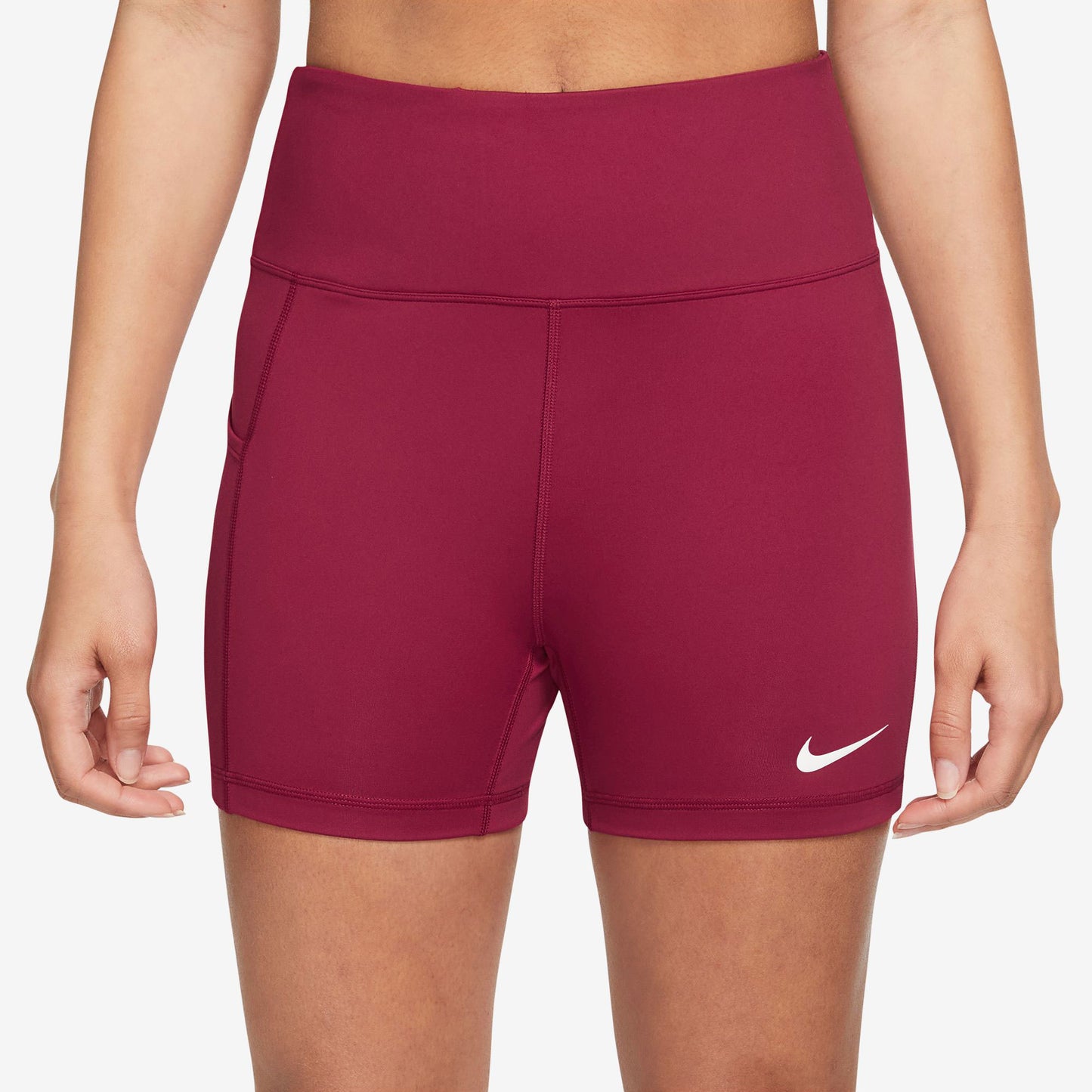 NikeCourt Dri-FIT Advantage Women's 4-Inch High-Rise Tennis Shorts Red (1)