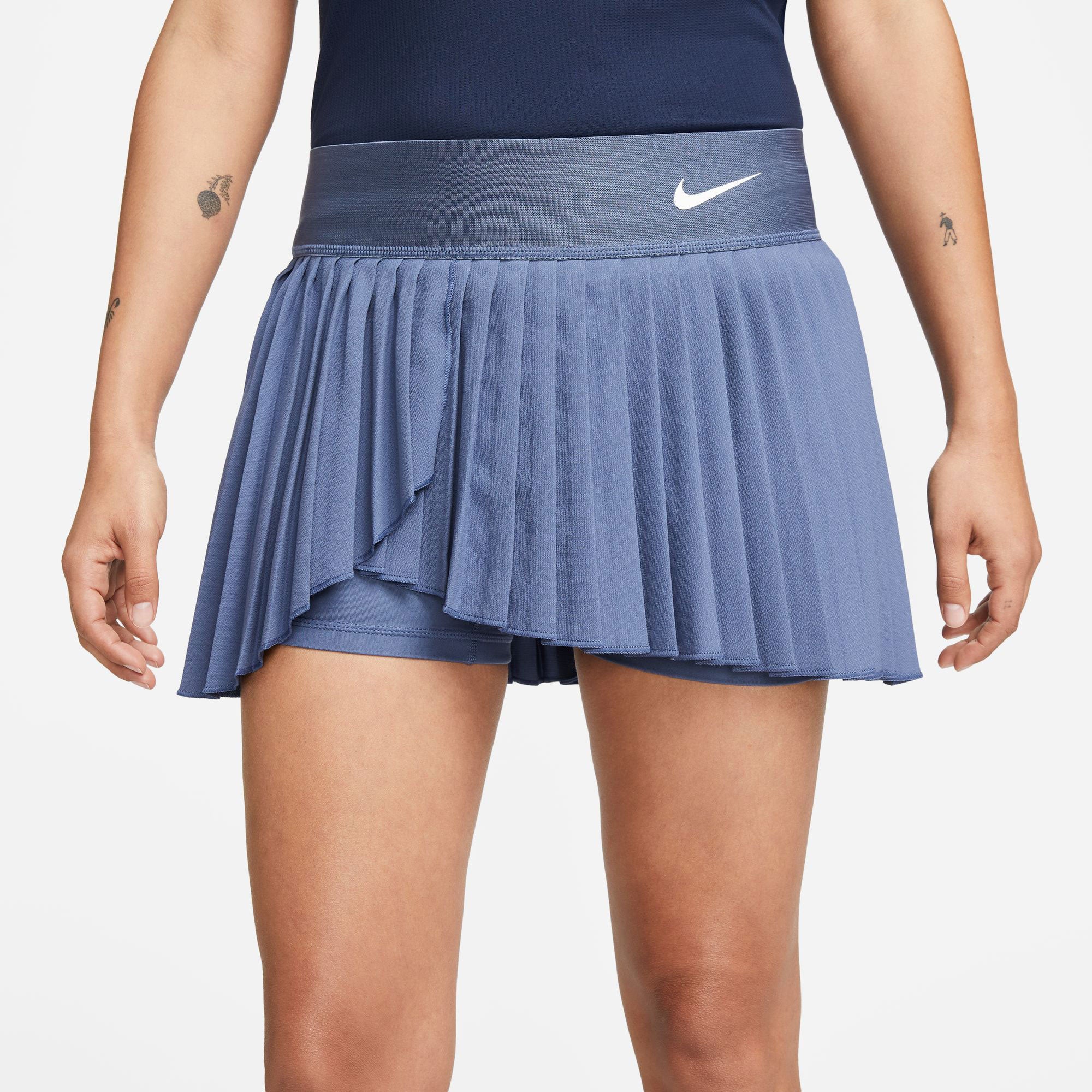 NikeCourt Dri-FIT Advantage Women's Pleated Tennis Skirt Blue (3)