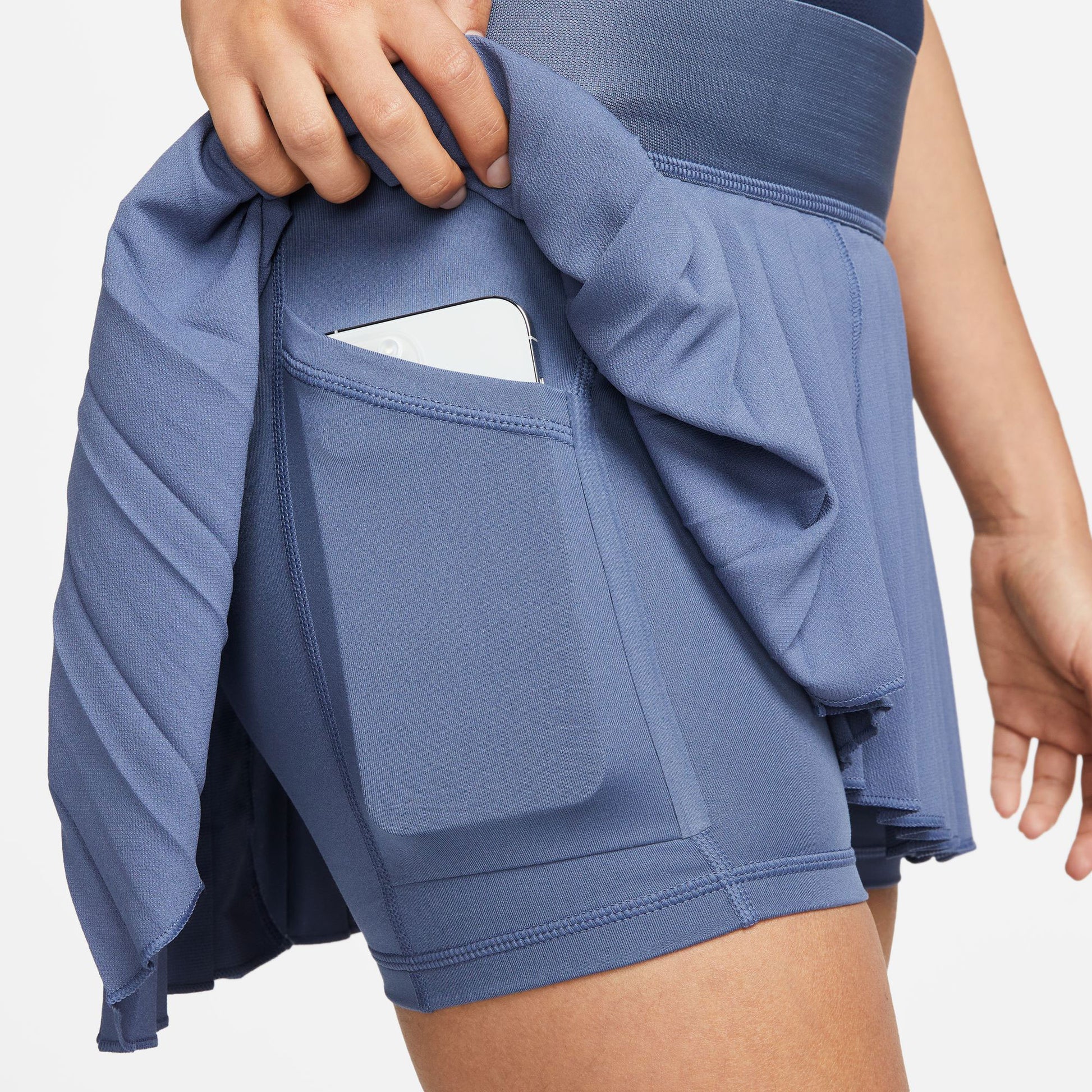 NikeCourt Dri-FIT Advantage Women's Pleated Tennis Skirt Blue (5)