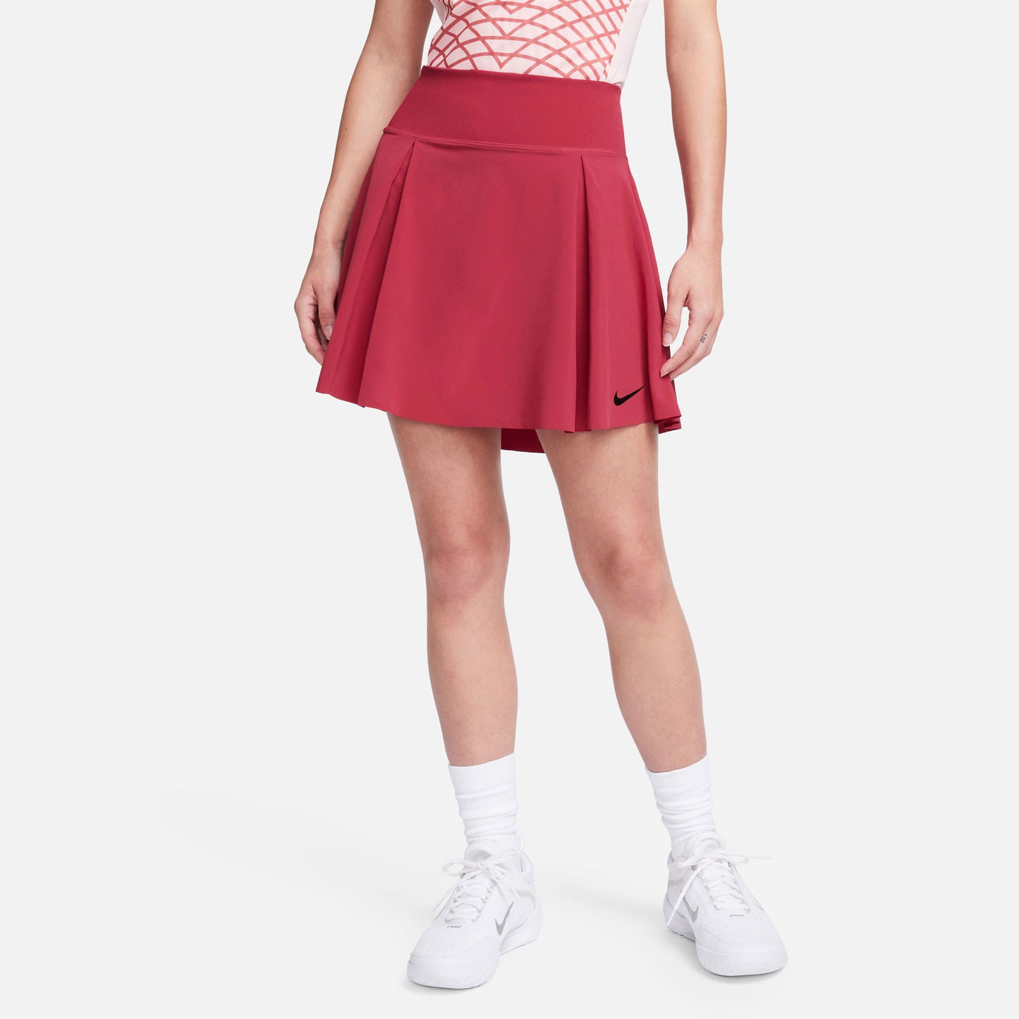 NikeCourt Dri-FIT Advantage Women's Regular Tennis Skirt Red (1)