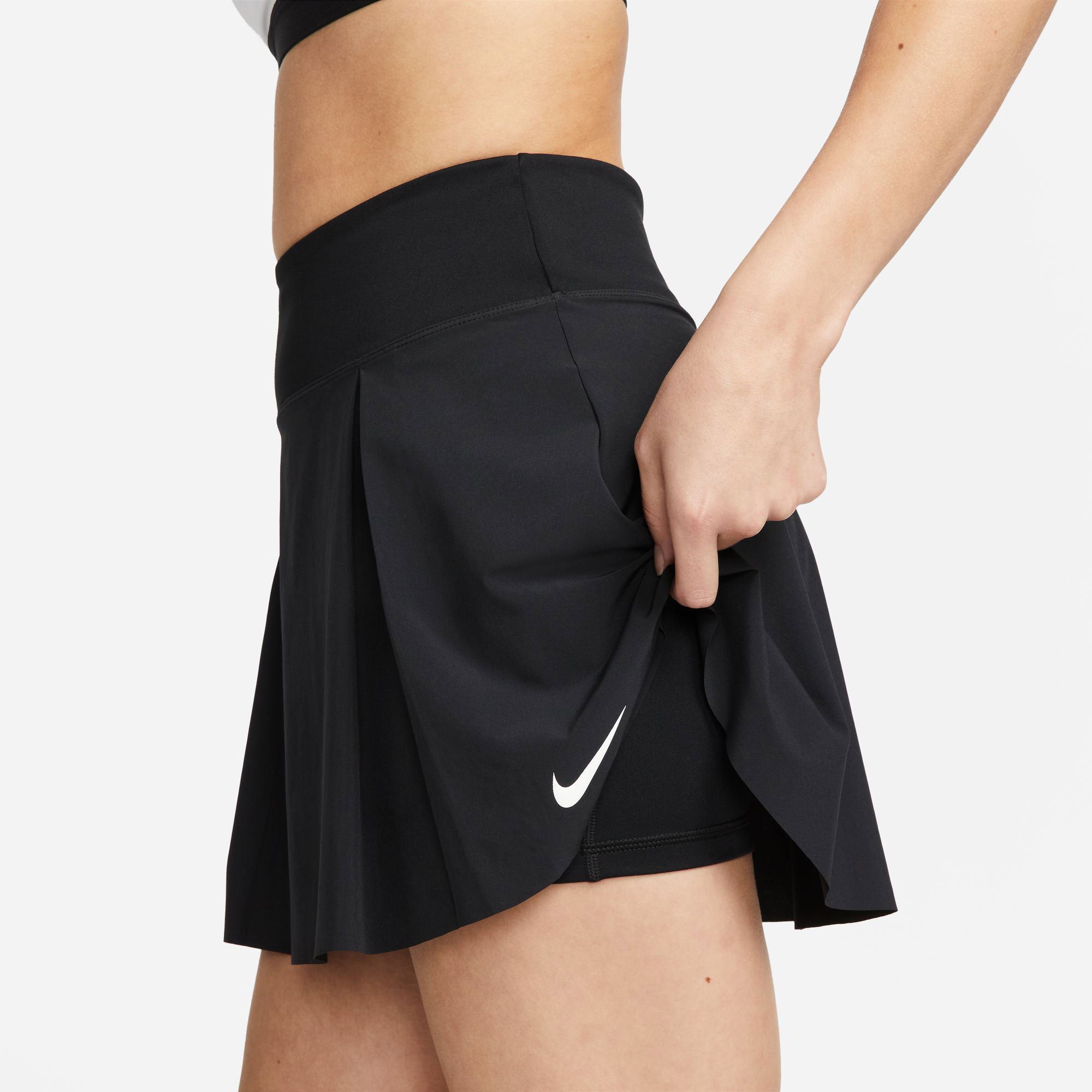 NikeCourt Dri-FIT Advantage Women's Short Tennis Skirt Black (4)