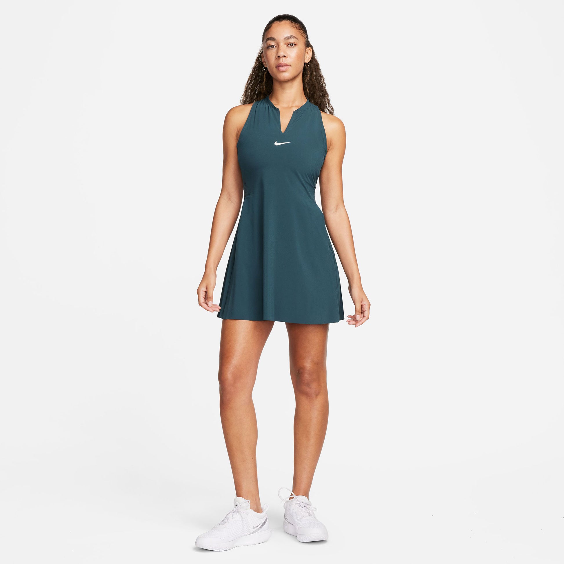NikeCourt Dri-FIT Advantage Women's Tennis Dress Green (6)