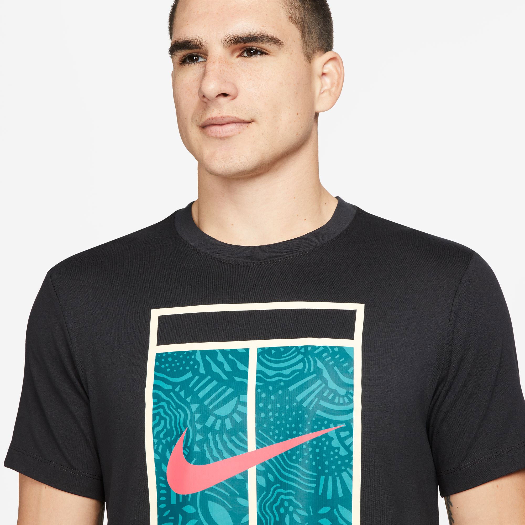 NikeCourt Dri-FIT Court Men's Tennis T-Shirt Black (3)