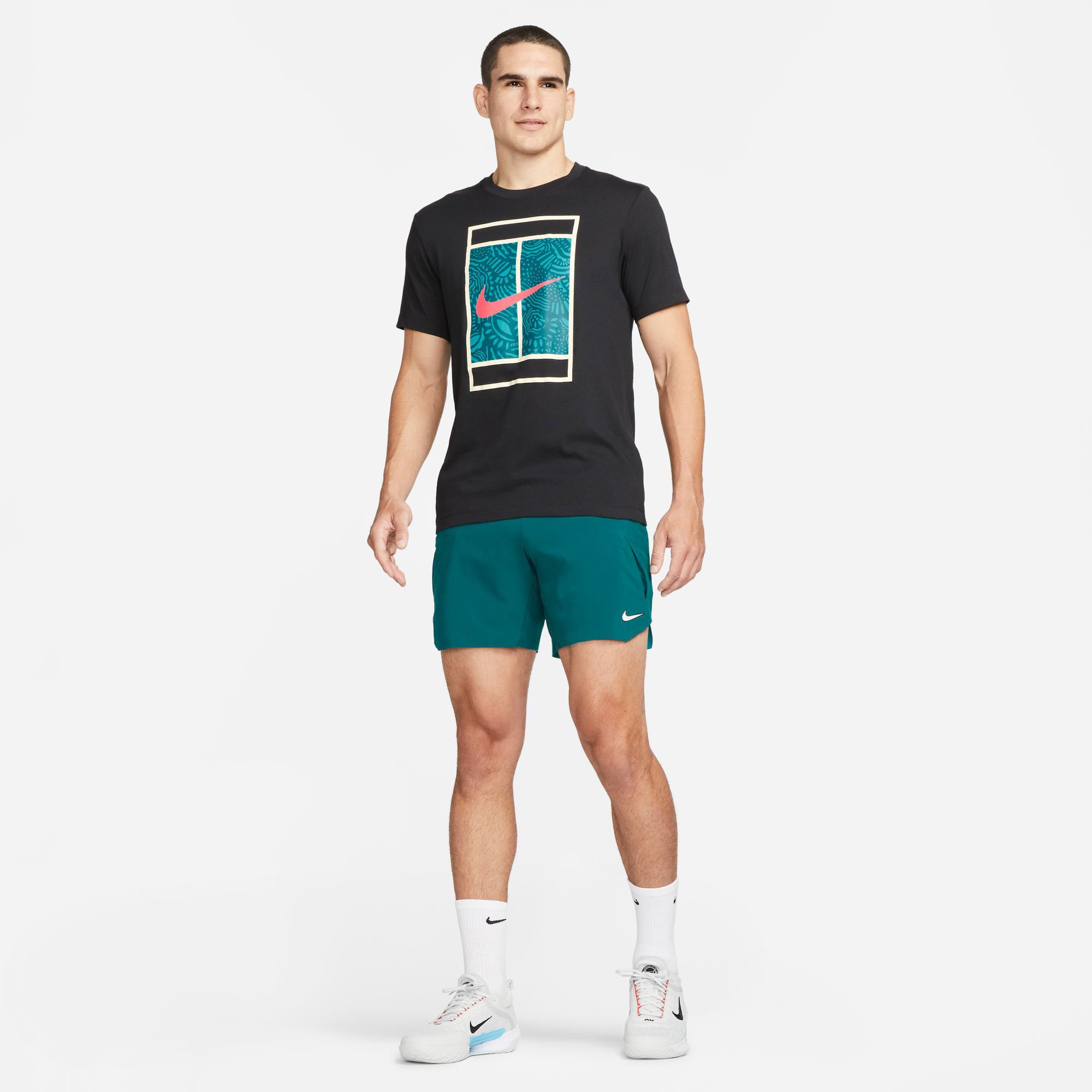 NikeCourt Dri-FIT Court Men's Tennis T-Shirt Black (5)