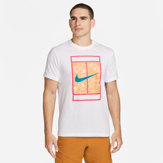 NikeCourt Dri-FIT Court Men's Tennis T-Shirt White (1)