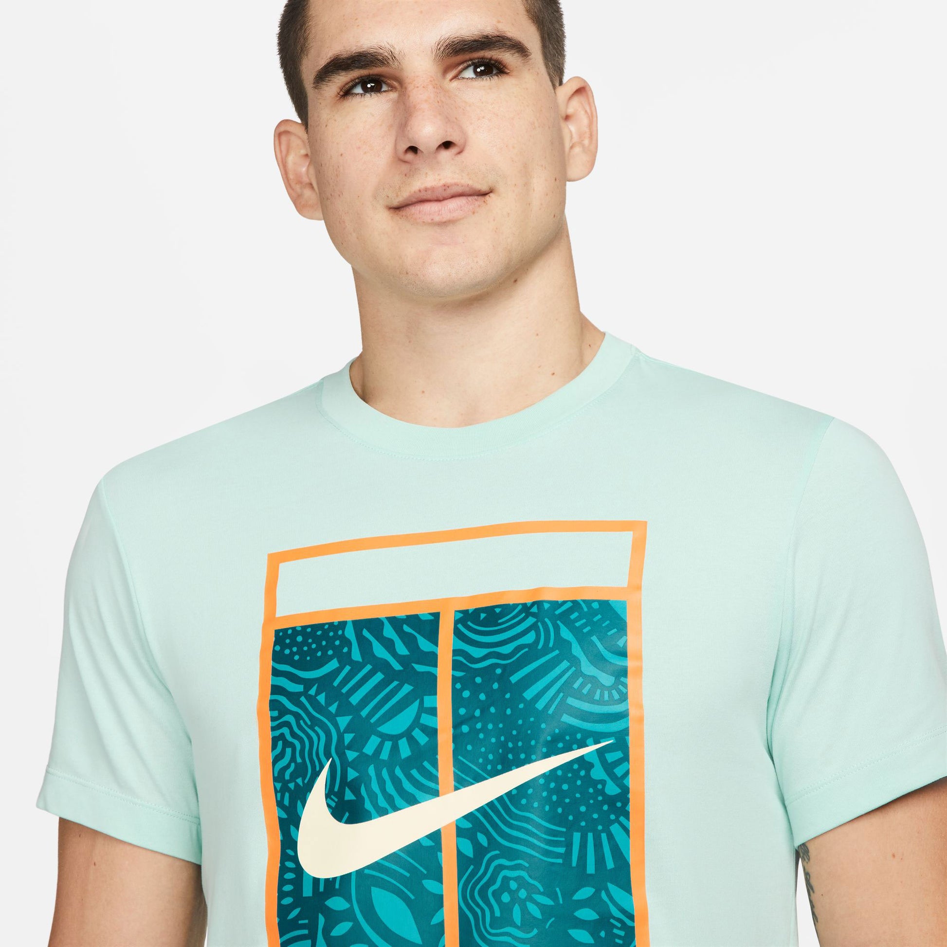 NikeCourt Dri-FIT Court Men's Tennis T-Shirt Green (3)