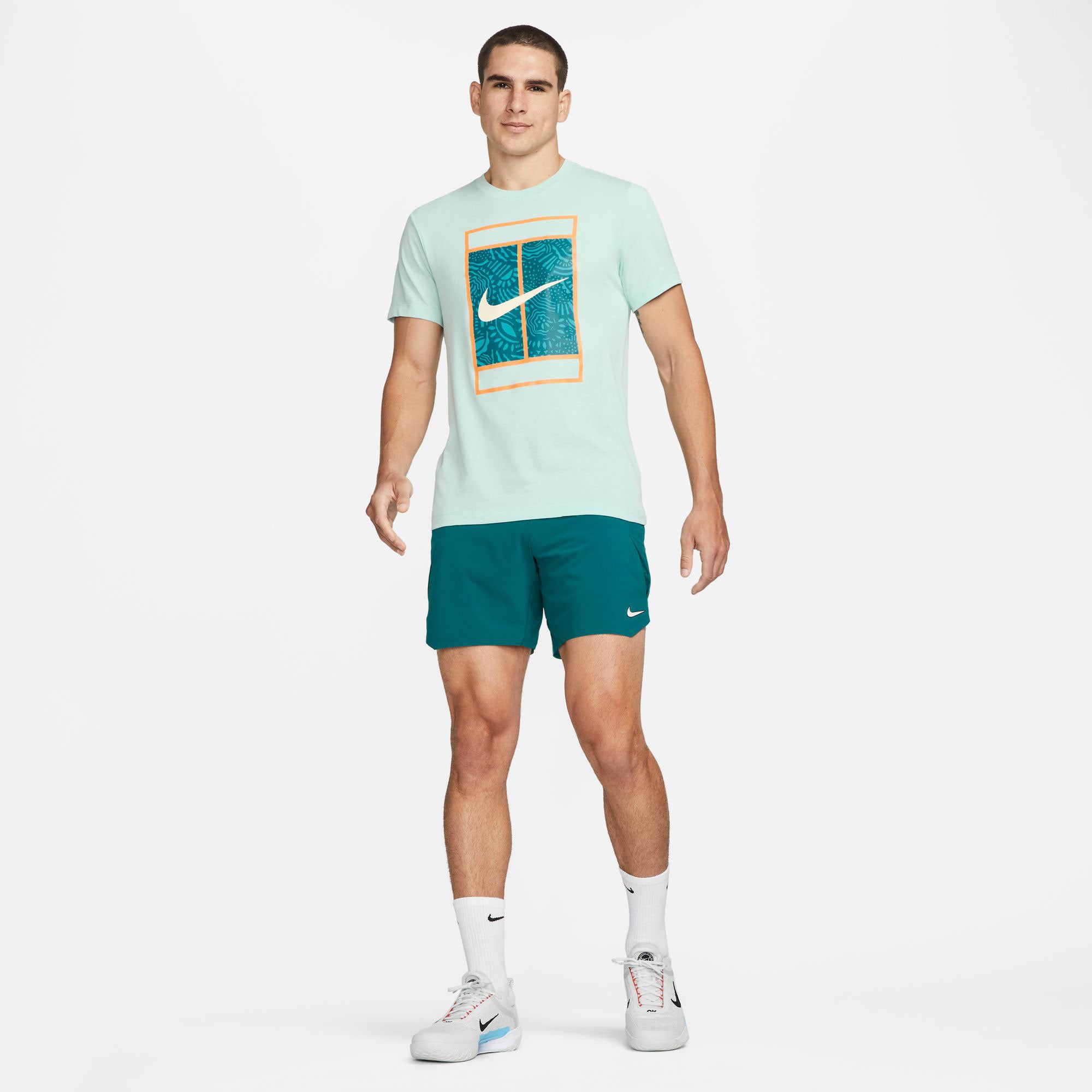 NikeCourt Dri-FIT Court Men's Tennis T-Shirt Green (5)