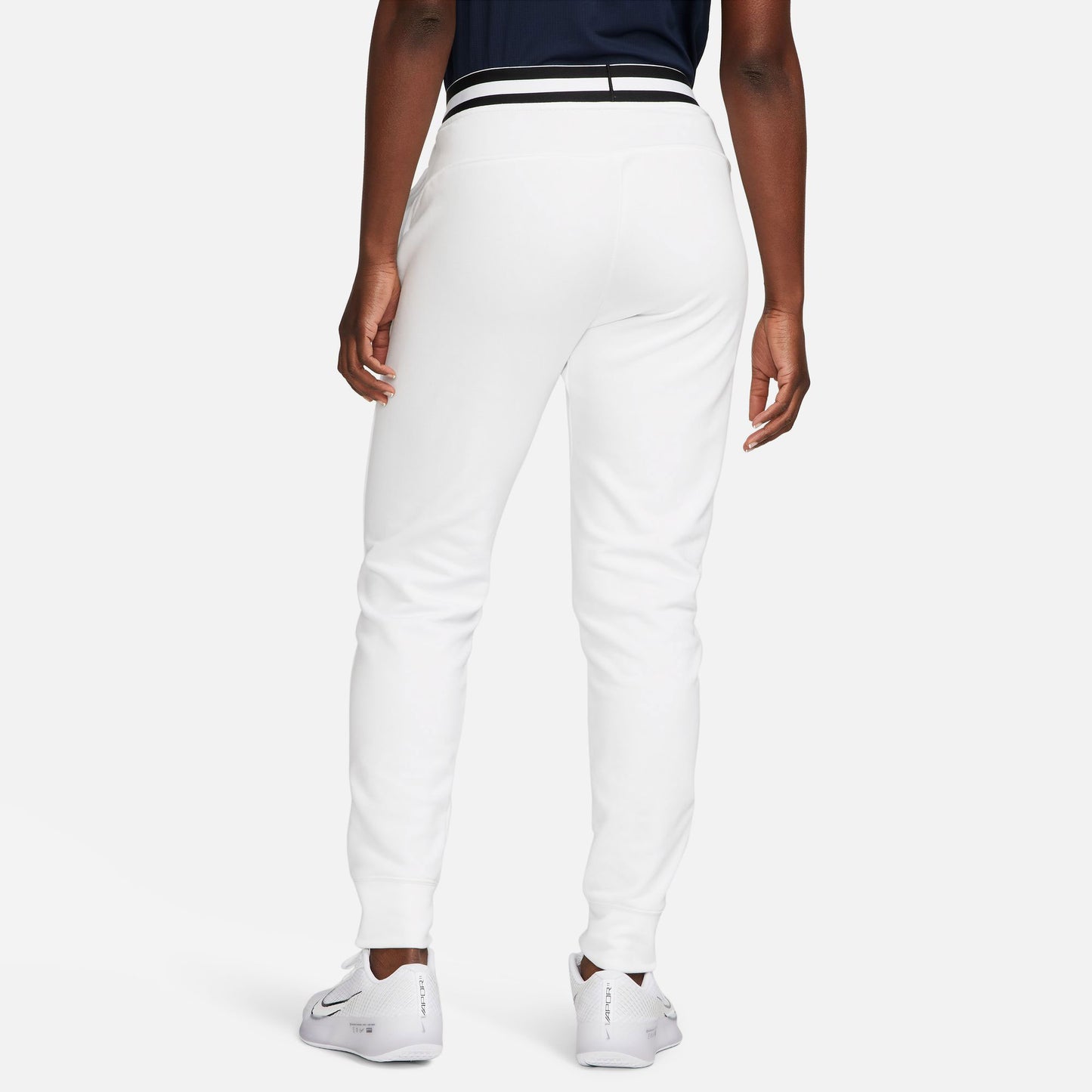 NikeCourt Dri-FIT Heritage Women's Fleece Tennis Pants White (2)