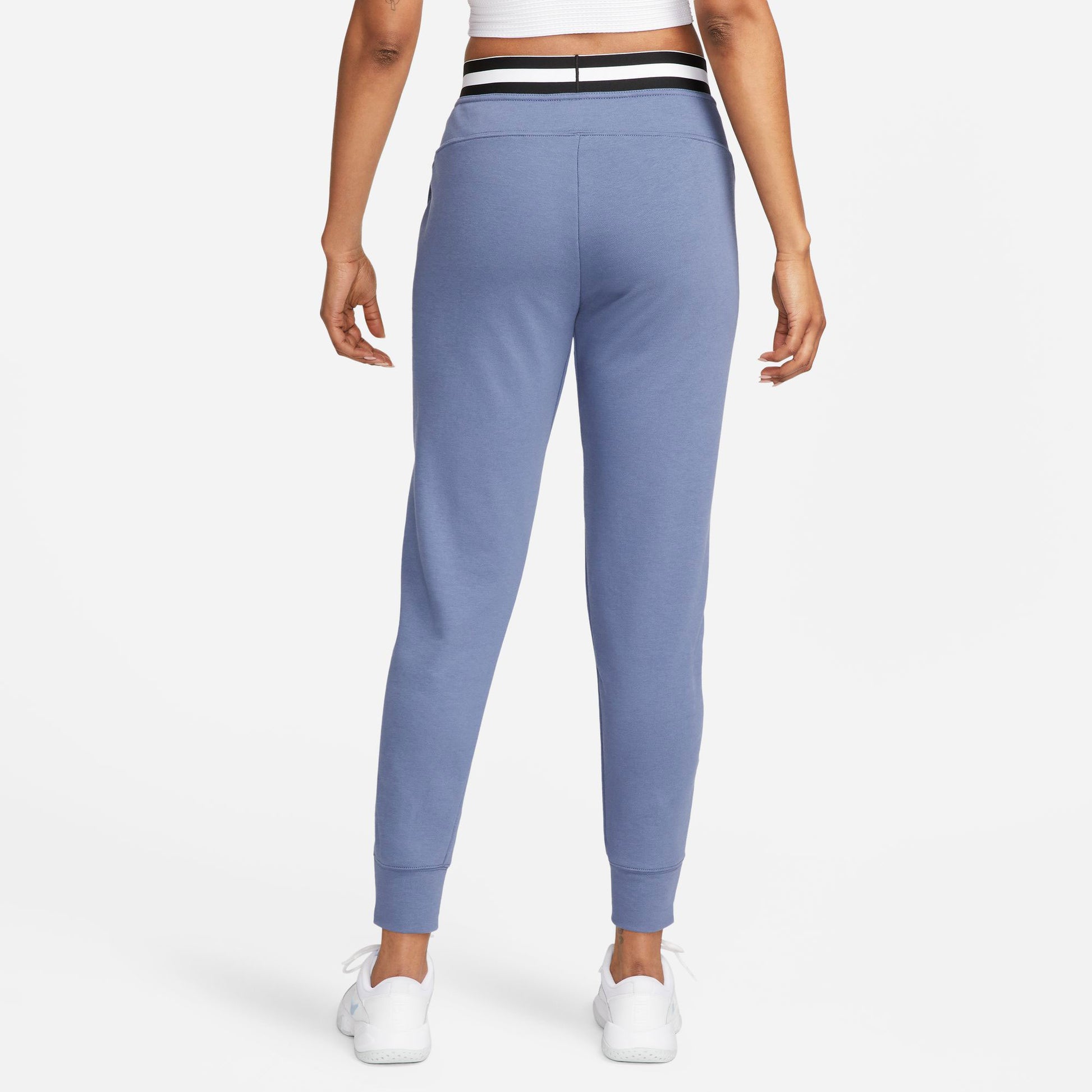NikeCourt Dri-FIT Heritage Women's Fleece Tennis Pants Blue (2)