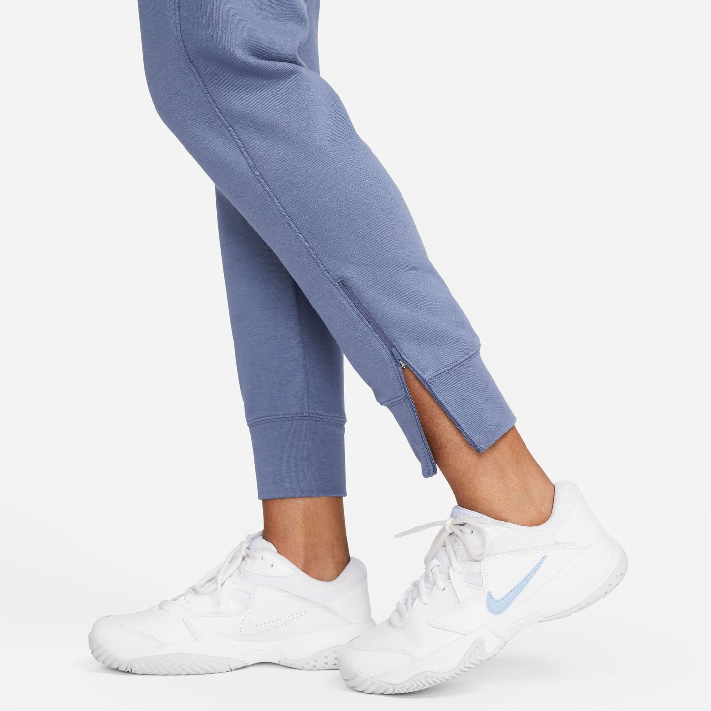 NikeCourt Dri-FIT Heritage Women's Fleece Tennis Pants Blue (4)