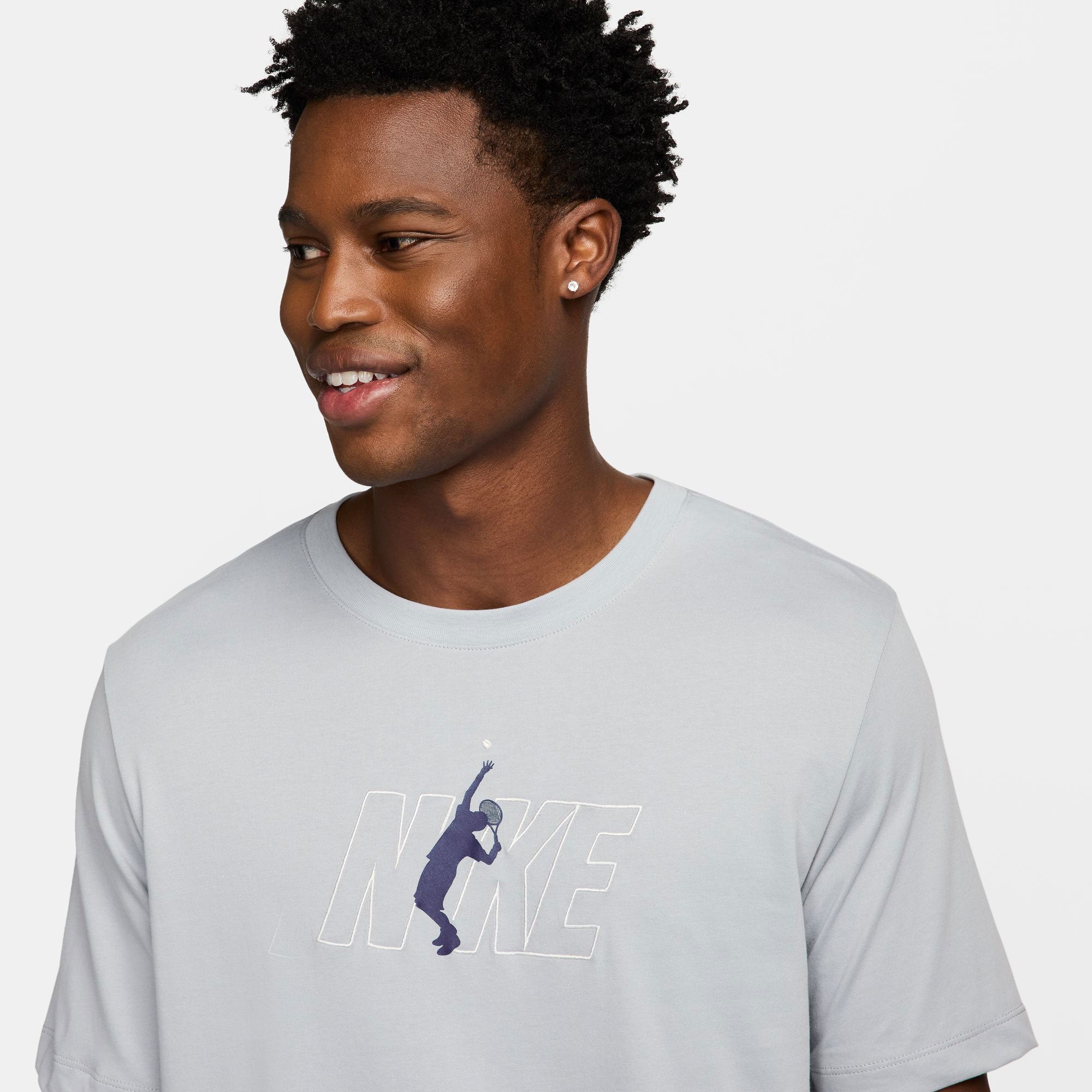 NikeCourt Dri-FIT Men's Tennis T-Shirt - Grey (3)