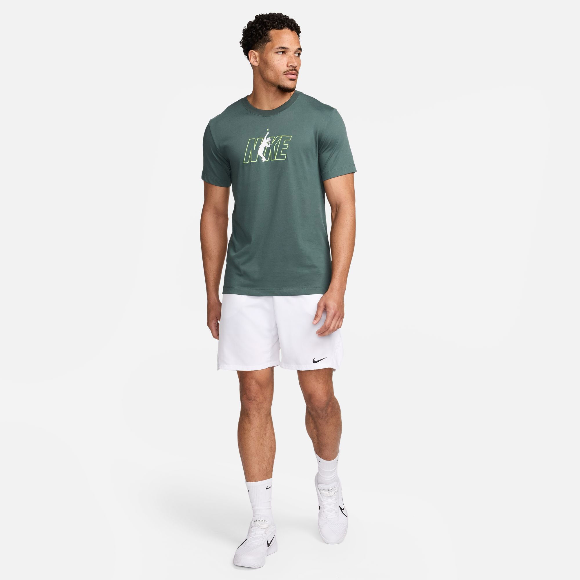 NikeCourt Dri-FIT Men's Tennis T-Shirt - Green (4)