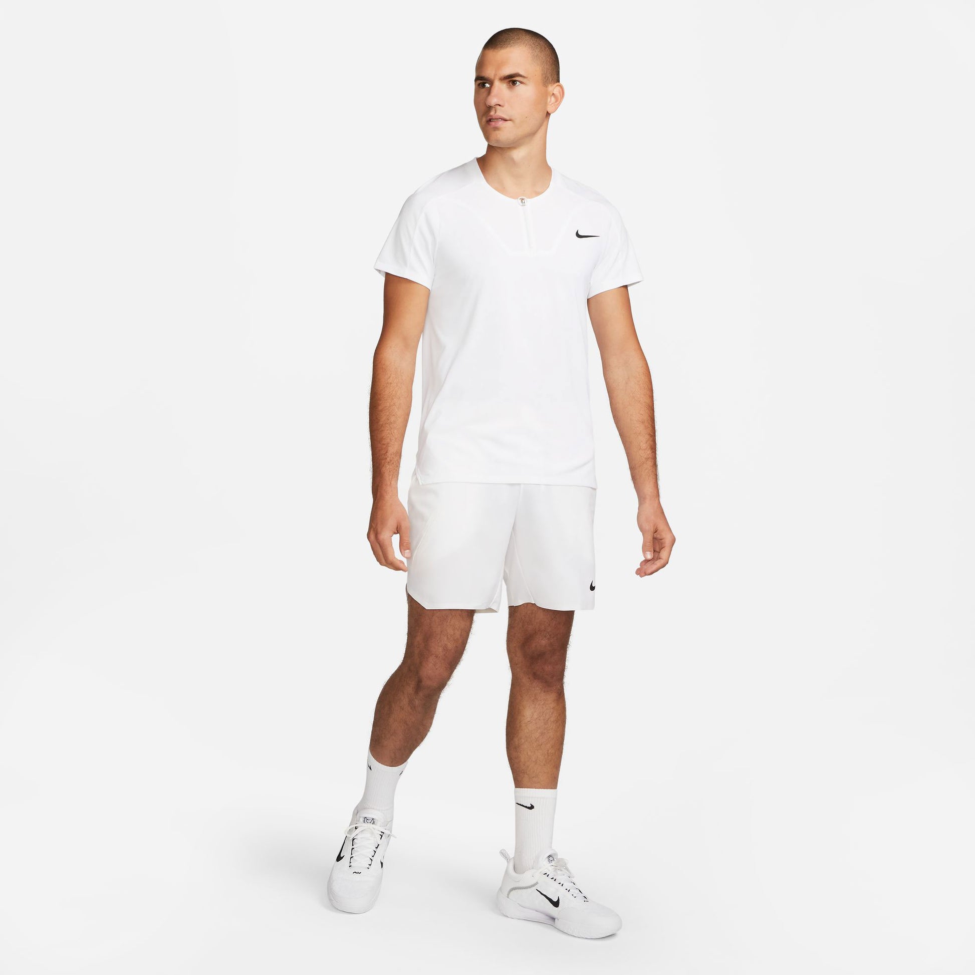 NikeCourt Dri-FIT Slam London Men's Tennis Shorts White (7)
